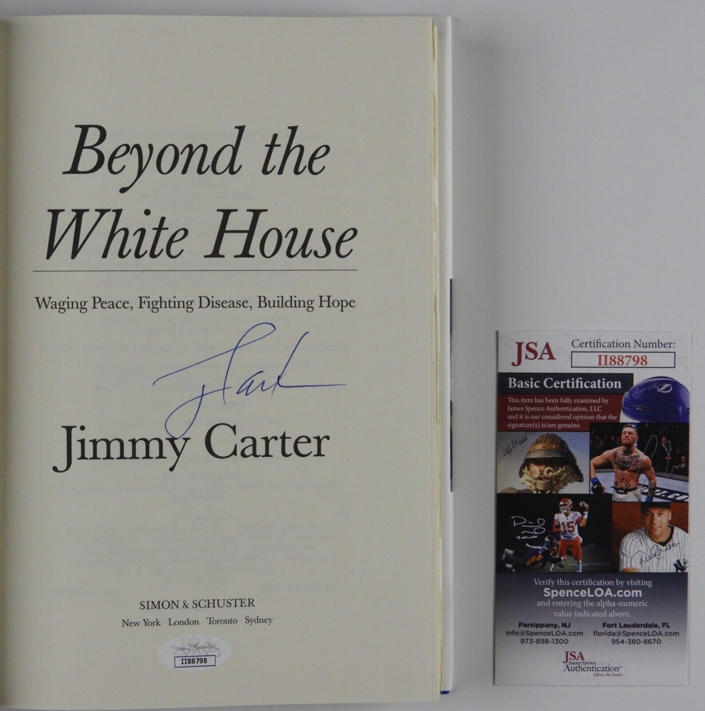 Jimmy Carter JSA Signed Autograph Book Beyond The White House FIRST EDITION
