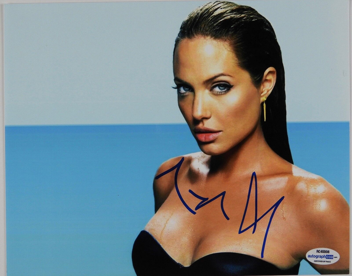Angelina Jolie Autograph Signed Photo 8 x 10 COA from ACOA
