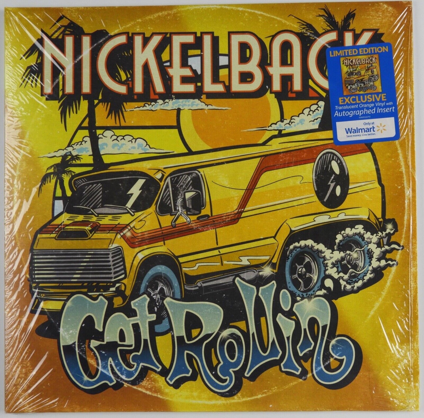 Nickelback JSA Fully Signed Autograph Album Insert Get Rollin'
