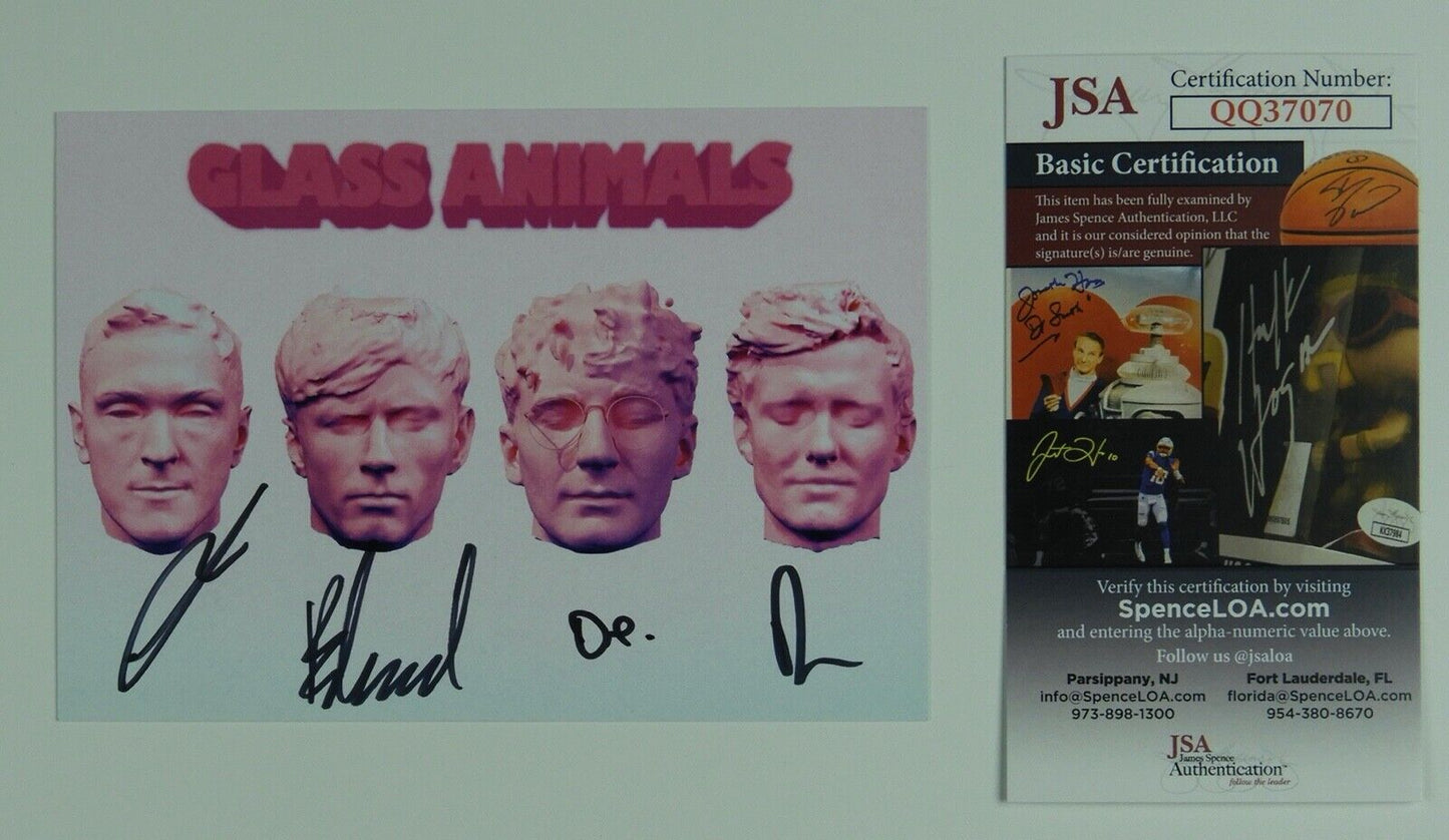 Glass Animals JSA Signed Autograph Dreamland Art Card Vinyl Fully Signed