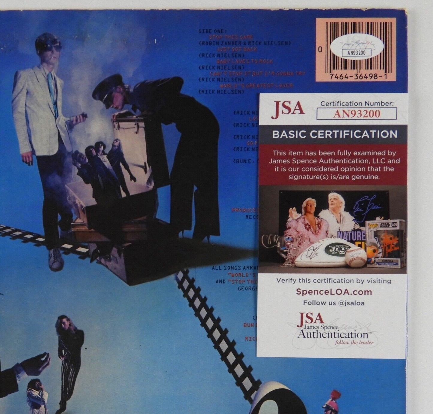 Cheap Trick JSA Signed Autograph Album Vinyl Rick Nielsen Robin Zander +