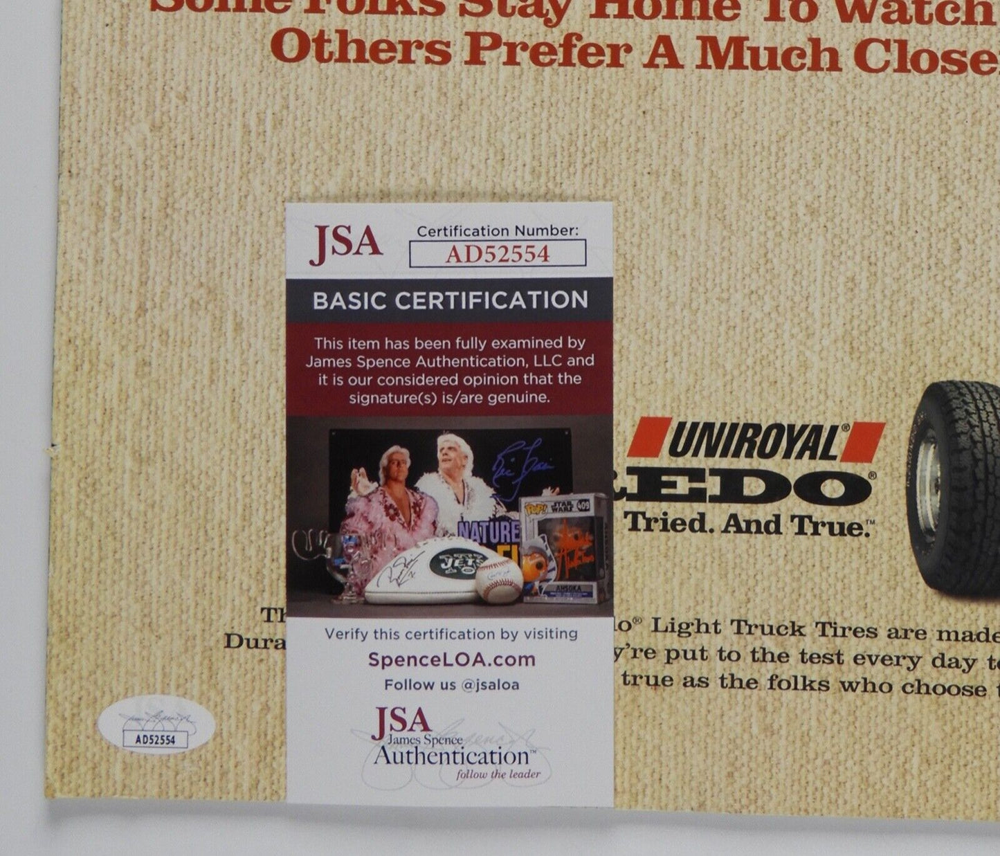 Tim McGraw JSA Signed Autograph Tour Program