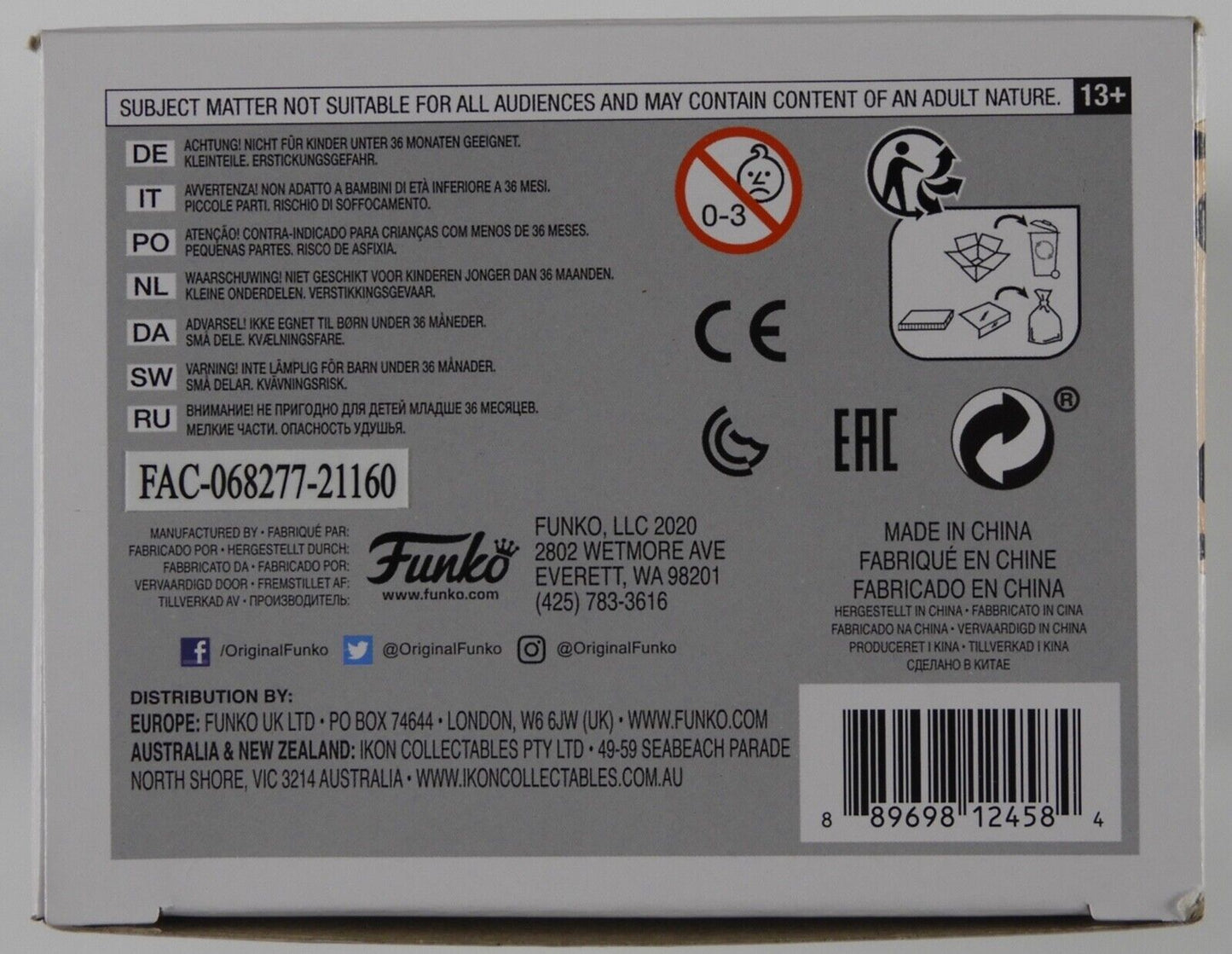 Hugh Jackman Signed Autograph Funko Pop 185 JSA X-Men Wolverine Logan