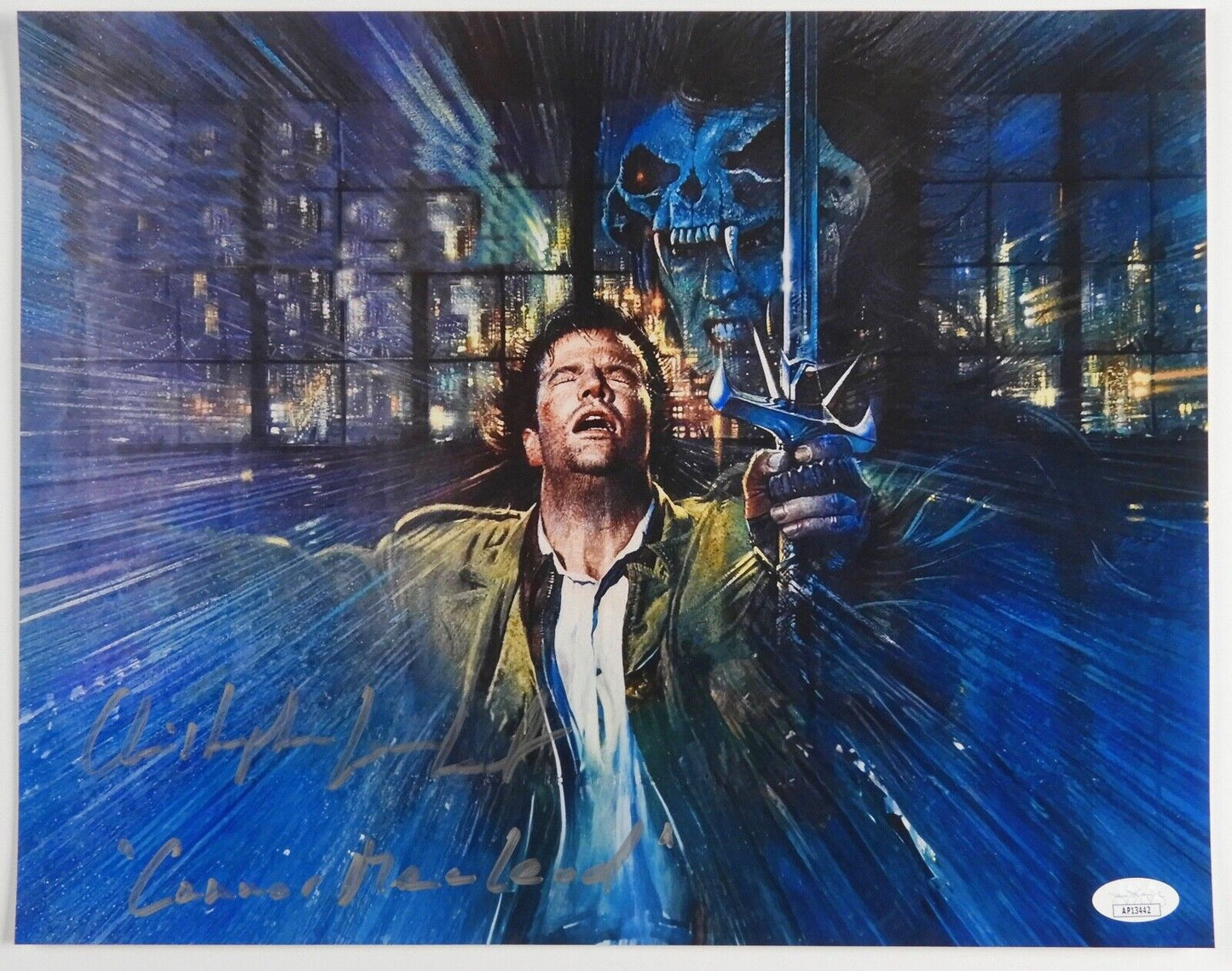 Christopher Lambert Highlander Autograph Signed Photo JSA 11x14