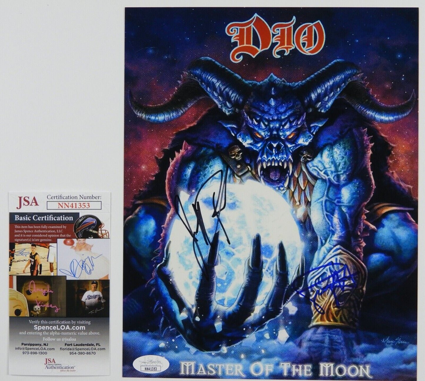 DIO JSA Signed Autograph Photo Jeff Pilson Simon Wright