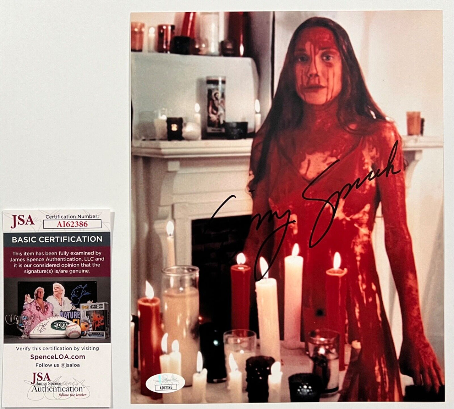 Sissy Spacek JSA Signed Autograph Photo 8 x 10 Carrie