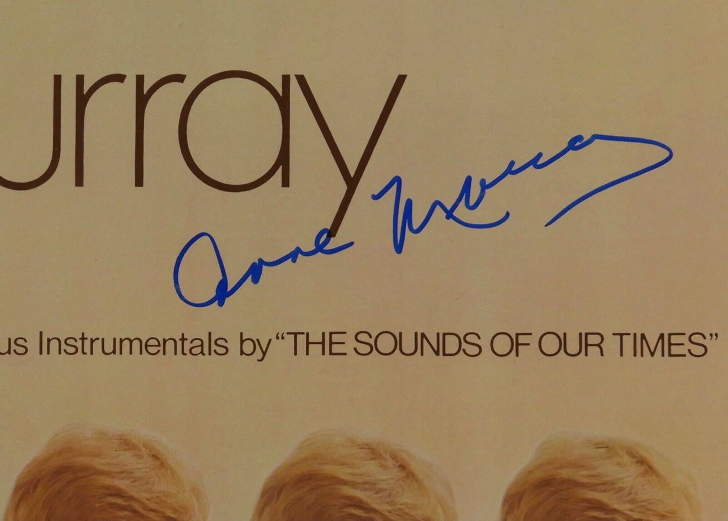 Anne Murray JSA Signed Autograph Album Record LP The Sounds Of Our Times
