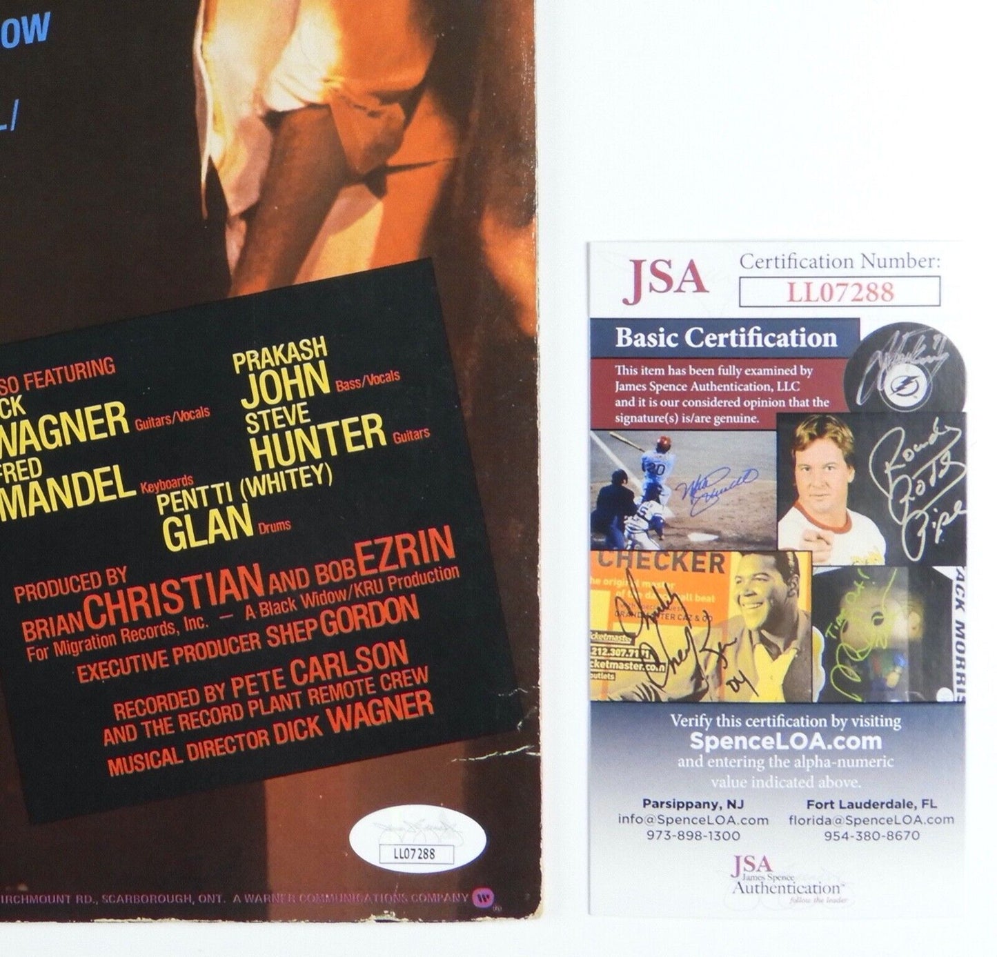 Alice Cooper JSA Signed Autograph Record Album Vinyl The Alice Cooper Show