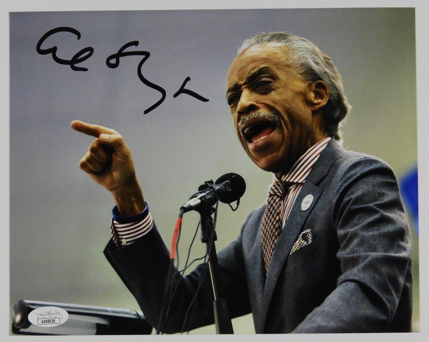 Reverend Al Sharpton JSA Signed Autograph 8 x 10 photo
