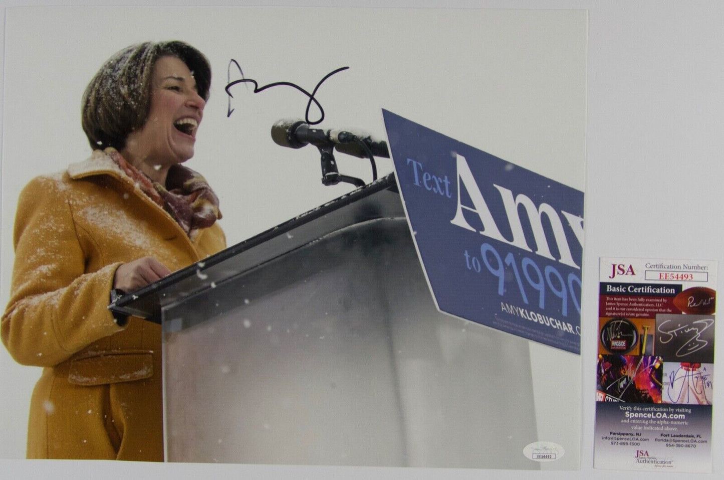 Amy Klobuchar JSA Autograph Signed Photo COA 11 x14