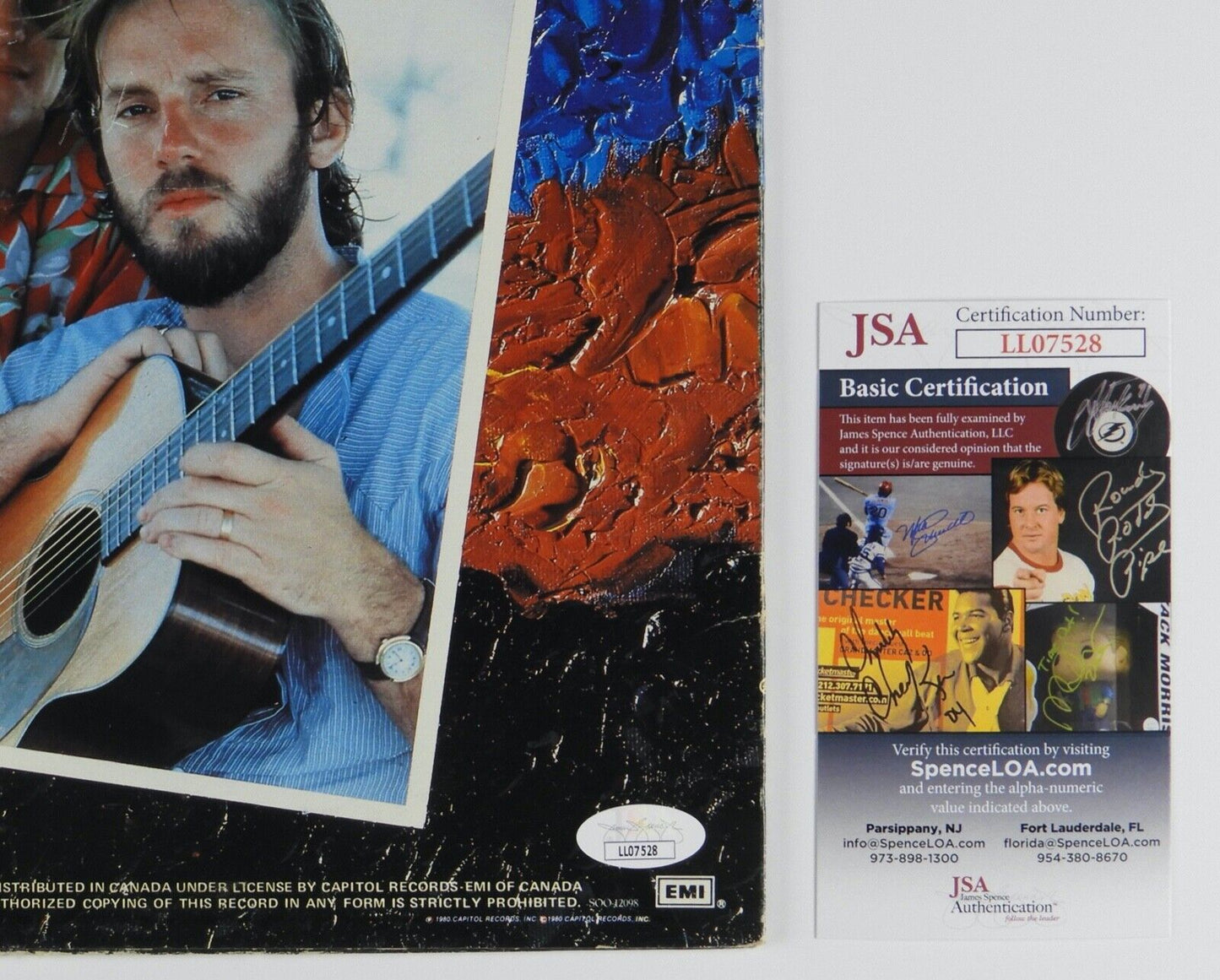 America JSA Signed Autograph Album Record Vinyl