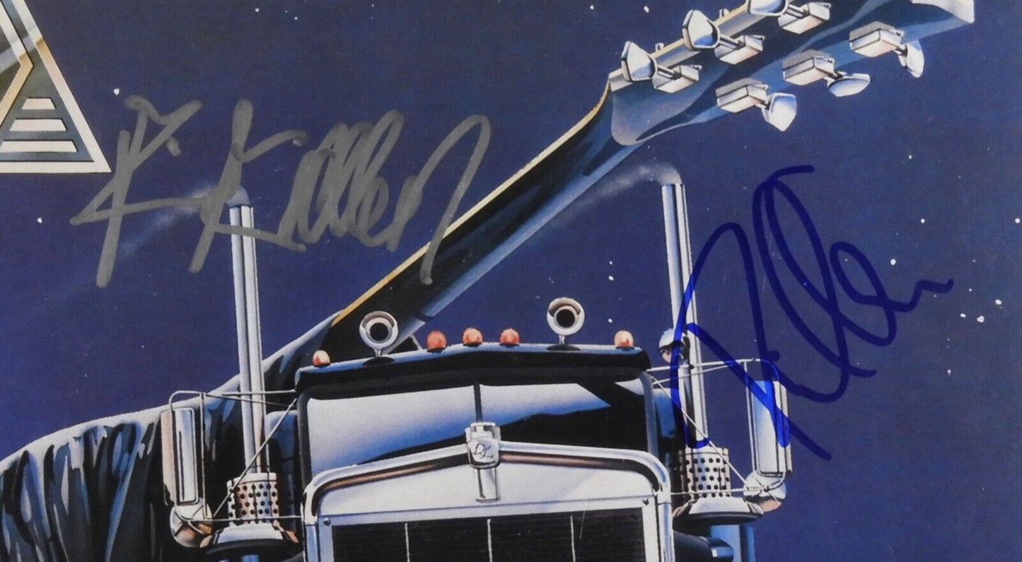Def Leppard JSA Fully Signed On Through The Night Autograph Album Record Vinyl
