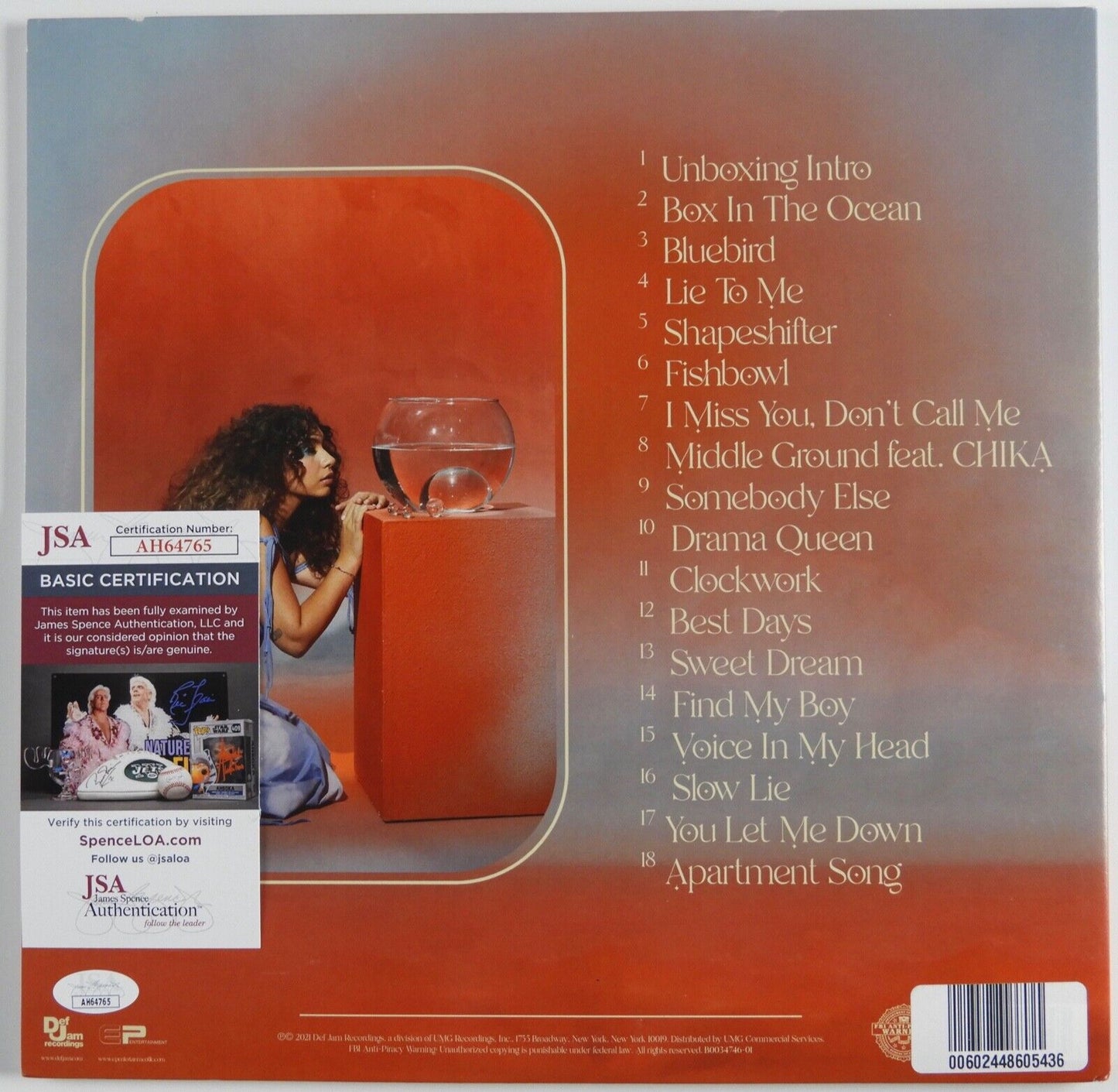 Alessia Cara JSA Autograph Signed Album Record Vinyl In the Meantime