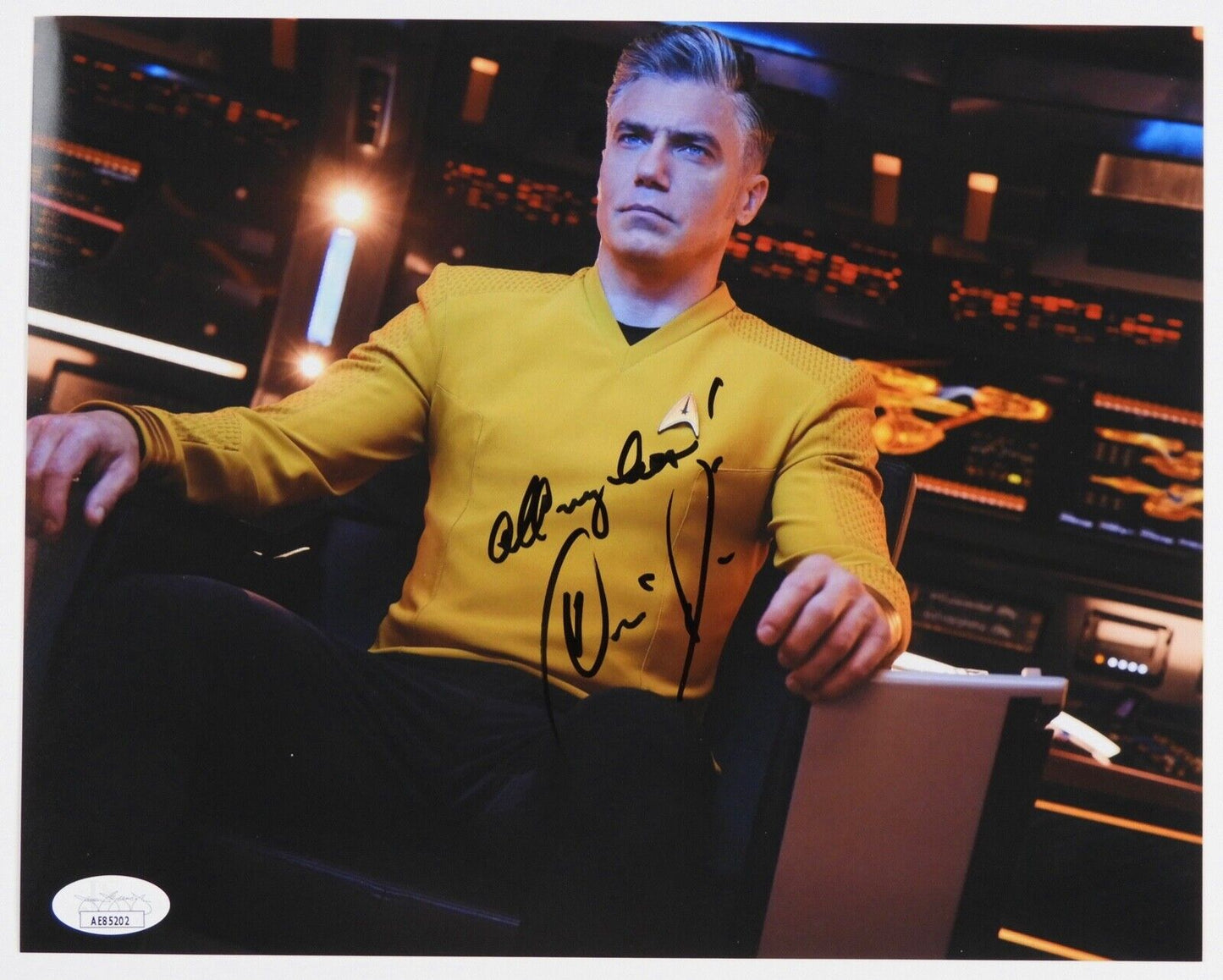 Anson Mount Signed Autograph JSA Star Trek Strange New Worlds 8 x 10