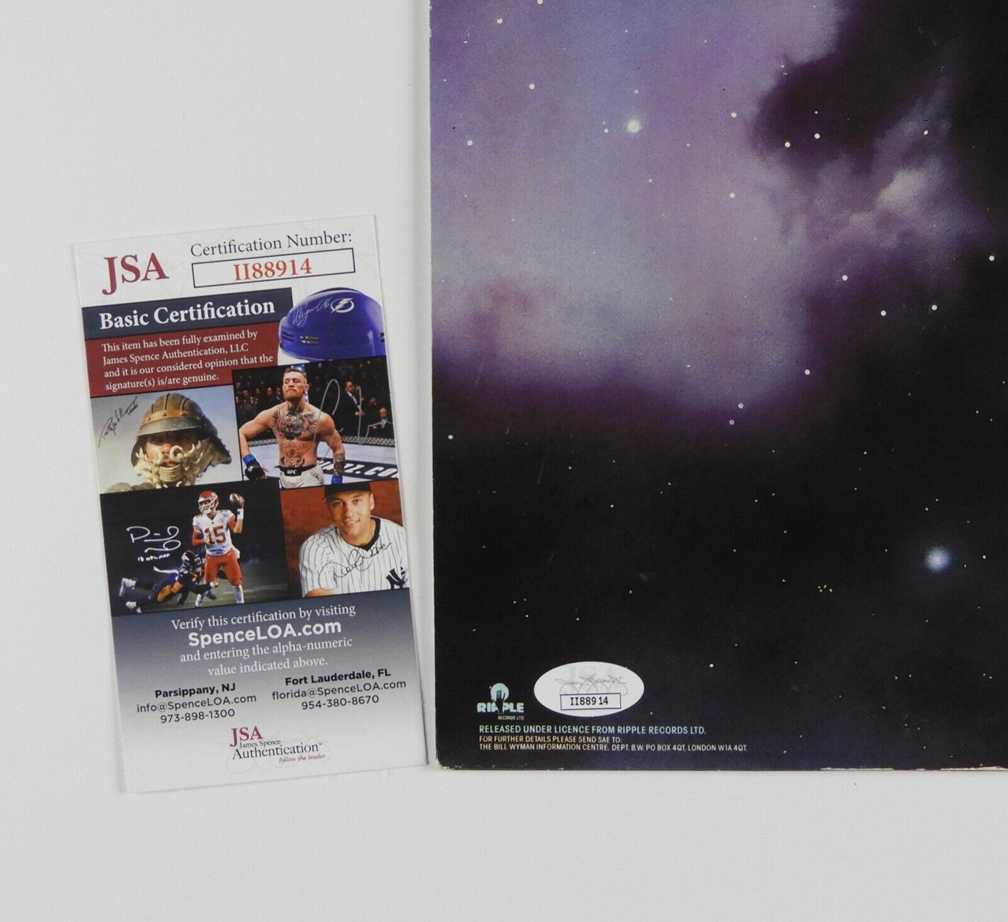 Bill Wyman JSA Signed Autograph Album Record Vinyl Rolling Stones