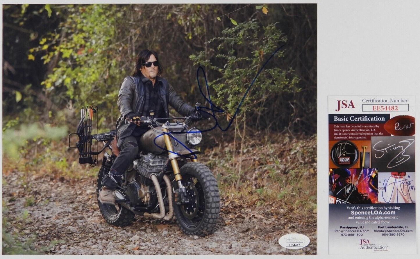 Norman Reedus Daryl The Walking Dead Autograph Signed Photo JSA COA 8 x10