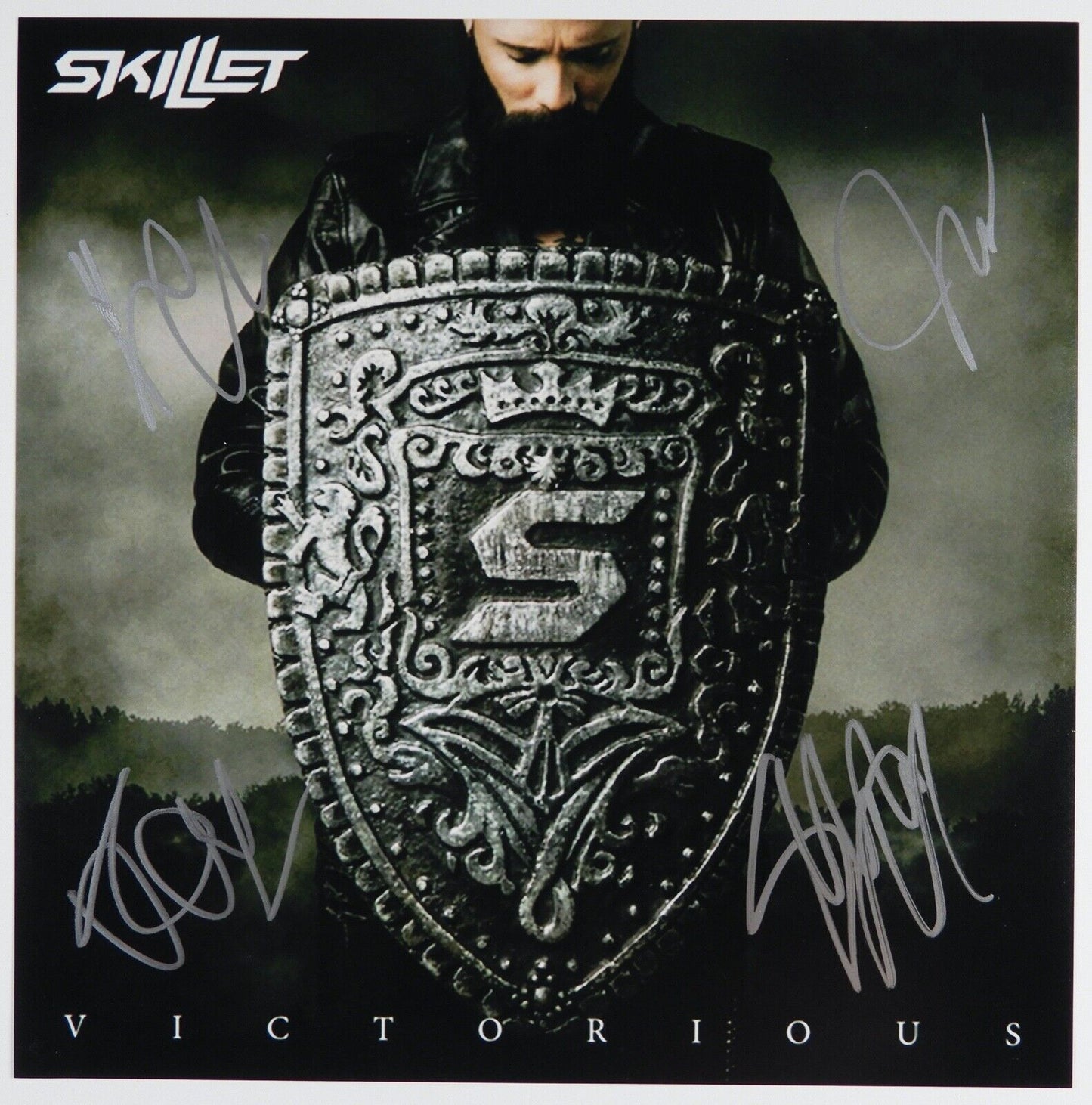 Skillet Fully Signed JSA Signed Autograph Photo 12 x 12 Victorious