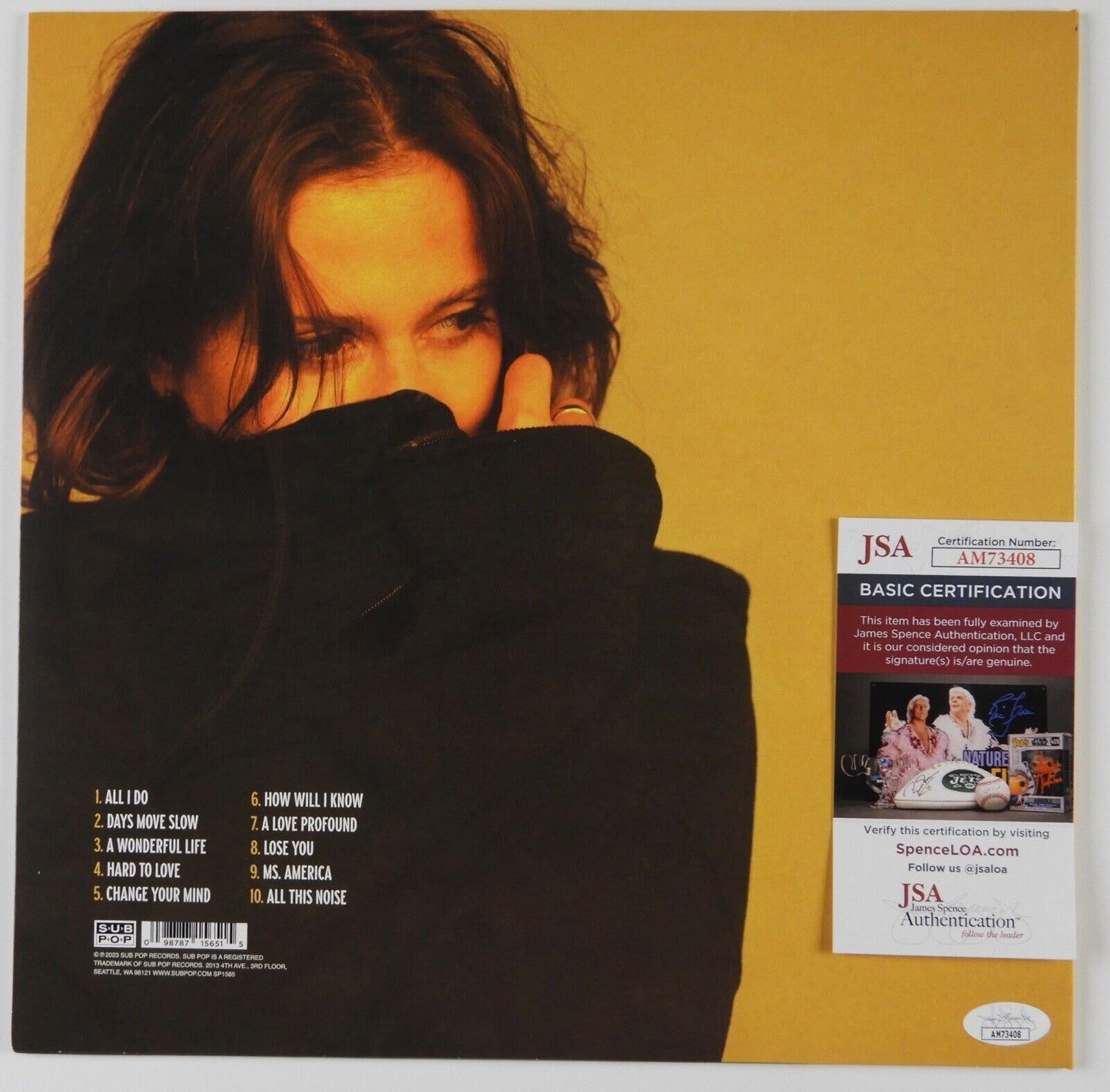 Alicia Bognanno Bully JSA Autograph Signed Album Vinyl LP Lucky For You