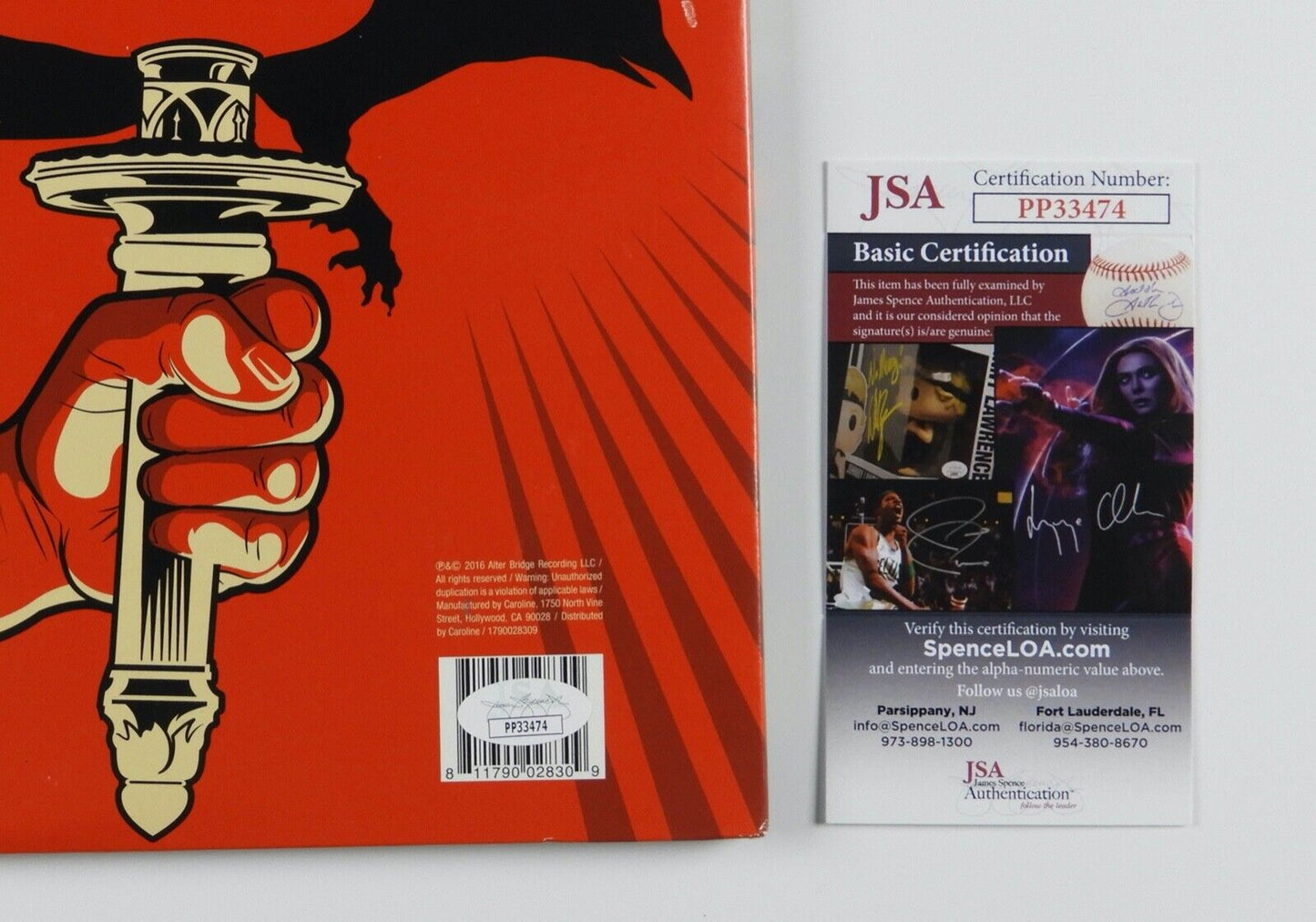 Alter Bridge Myles Kennedy JSA Signed Autograph Album Record Vinyl