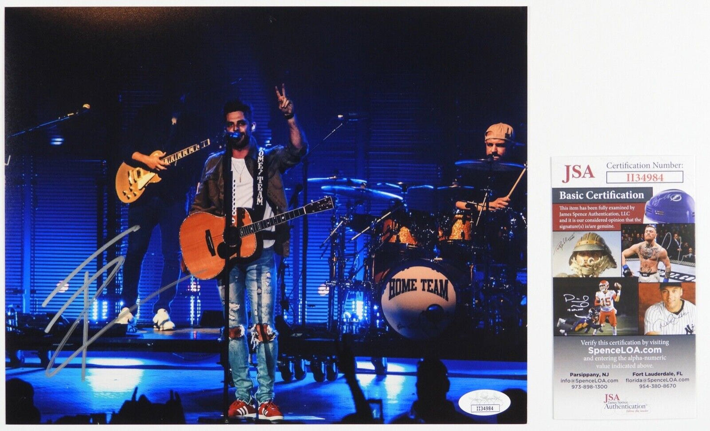 Thomas Rhett Autograph JSA 8 x 10 Signed Photo Country Music