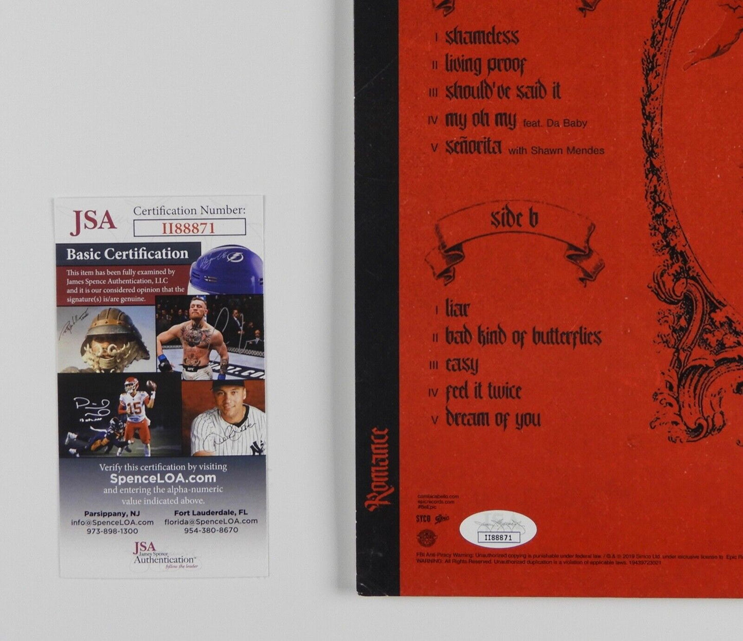 Camila Cabello Romance JSA Signed Autograph Vinyl Record Album