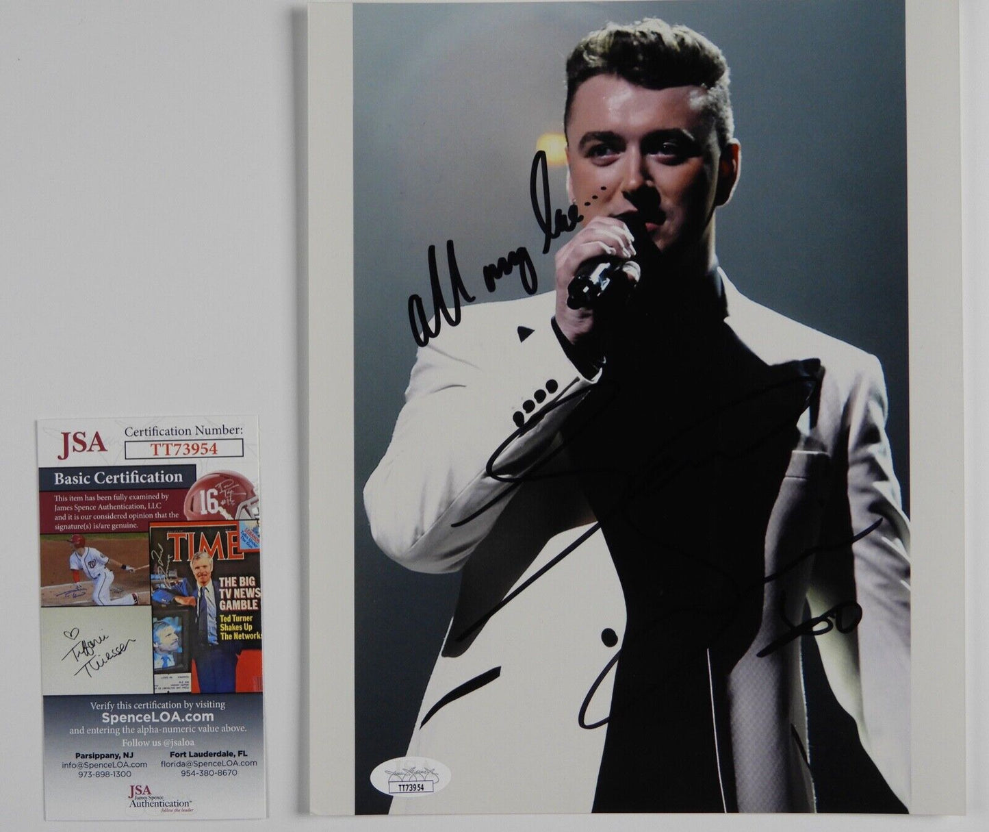 Sam Smith JSA Signed Autograph Photo 8 x 10