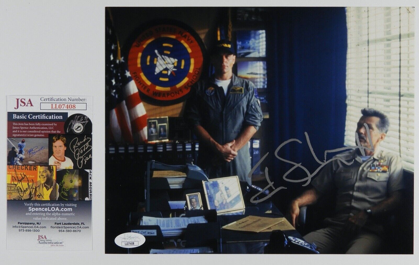 Tom Skerritt JSA Top Gun JSA Autograph Signed Photo 8 x 10