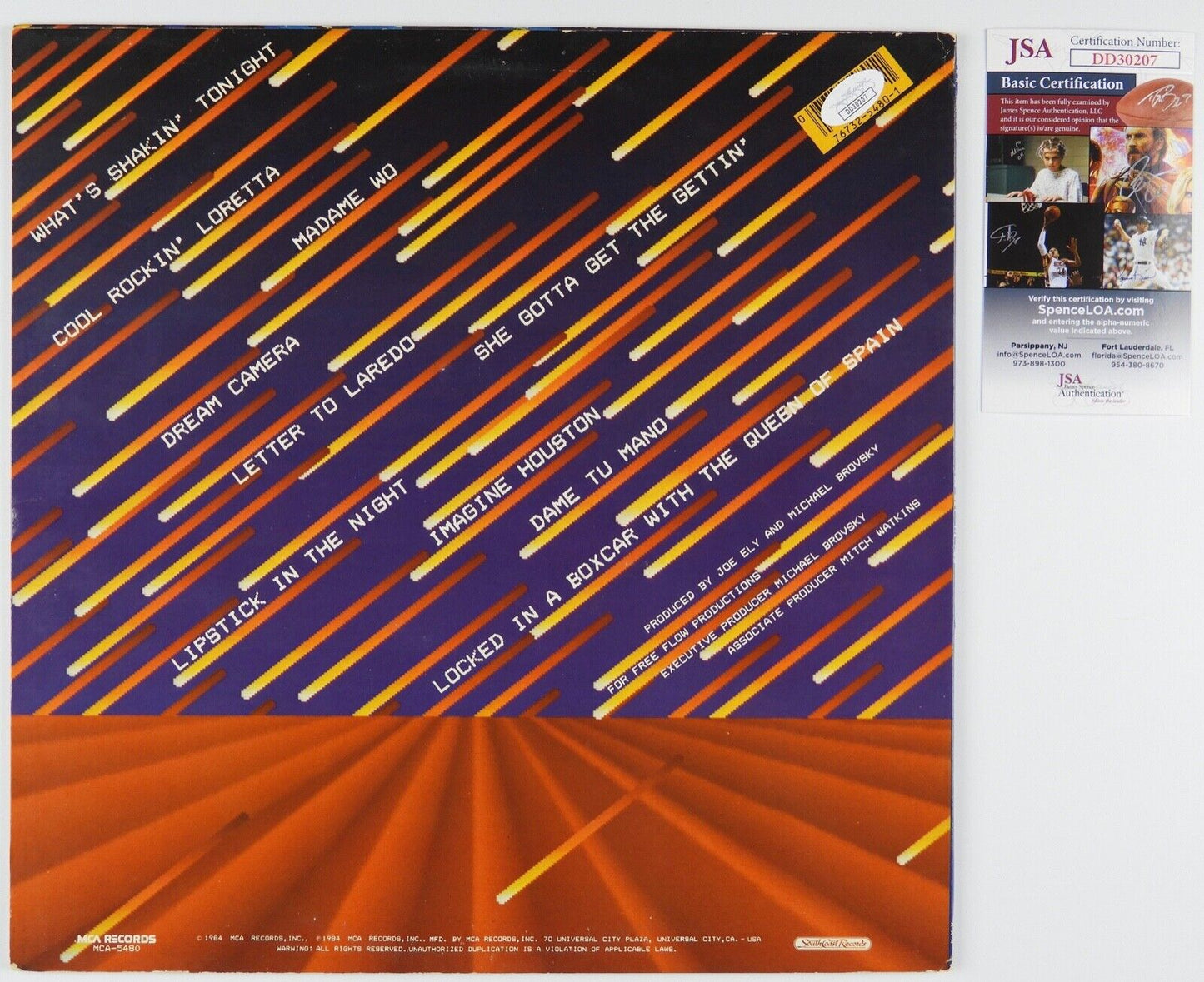 Joe Ely JSA Signed Autograph Record Album Vinyl Hi-Res