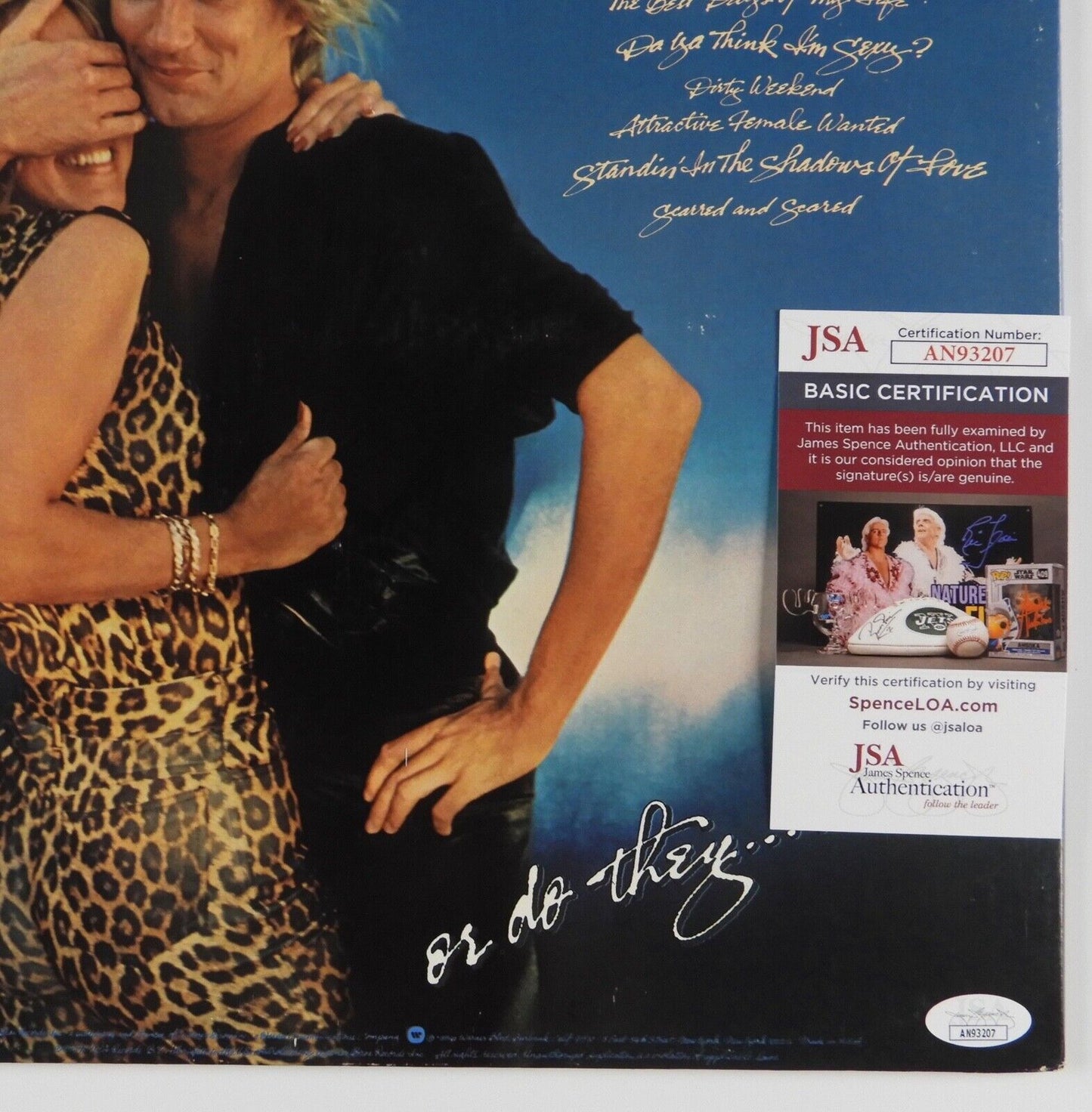 Rod Stewart JSA Signed Autograph Album Record Vinyl Blondes Have More Fun