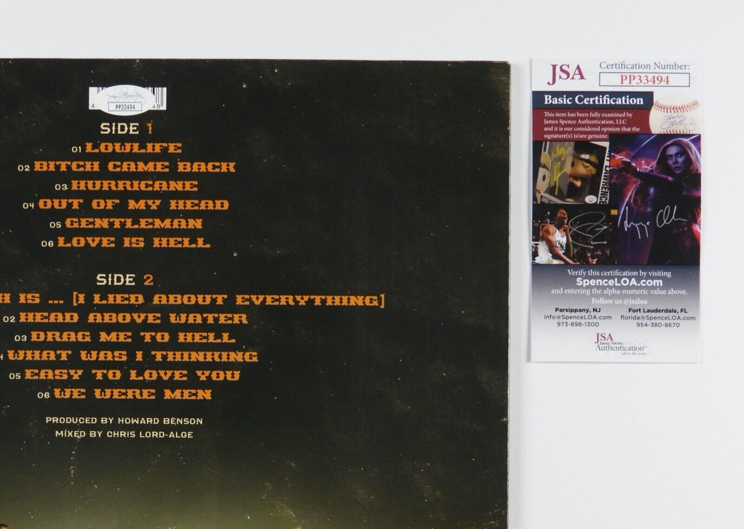 Theory Of A Deadman Signed Autograph Record Album JSA Vinyl LP The Truth Is