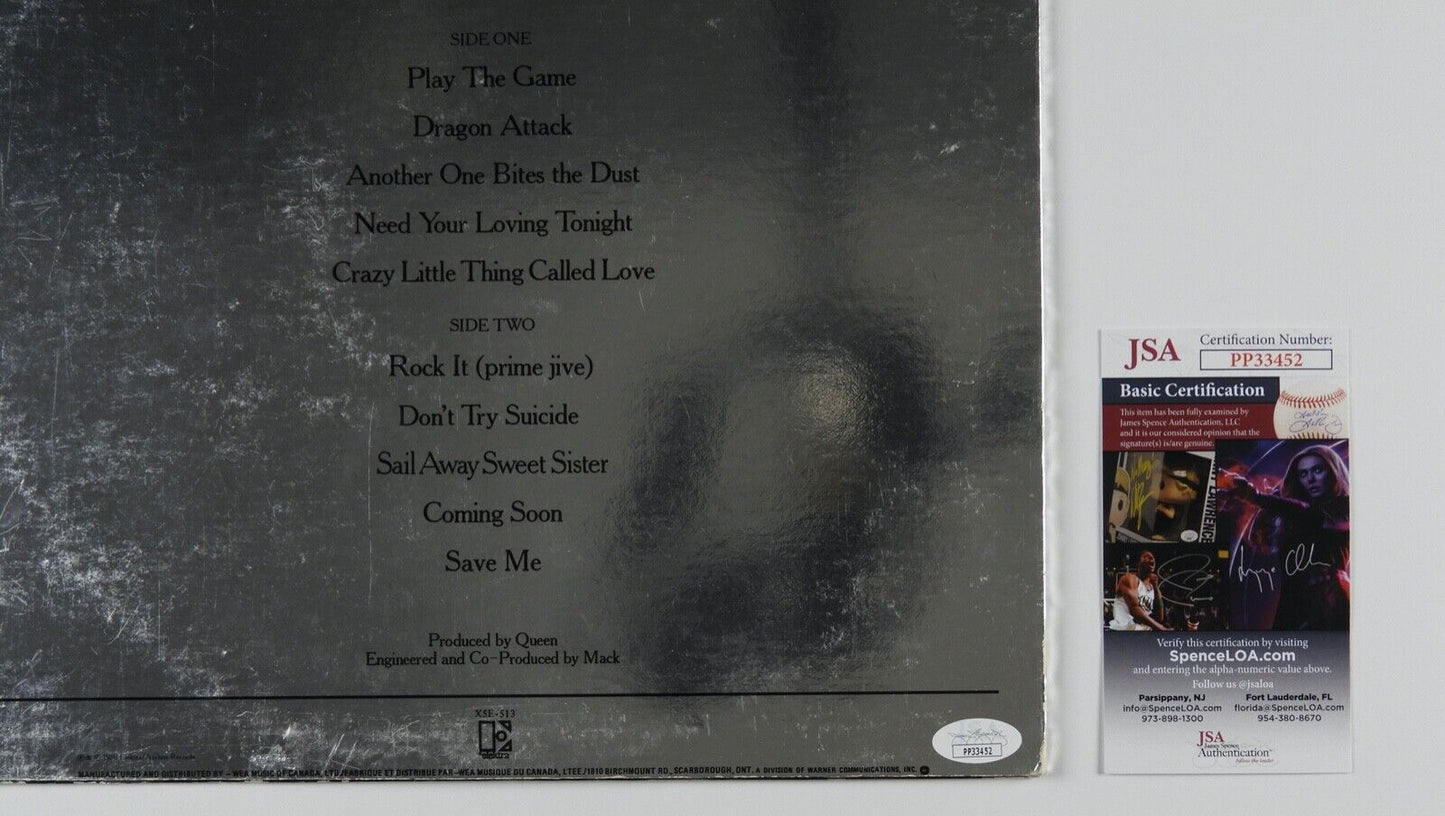 Queen Roger Taylor Signed JSA Signed Autograph Album Record LP The Game