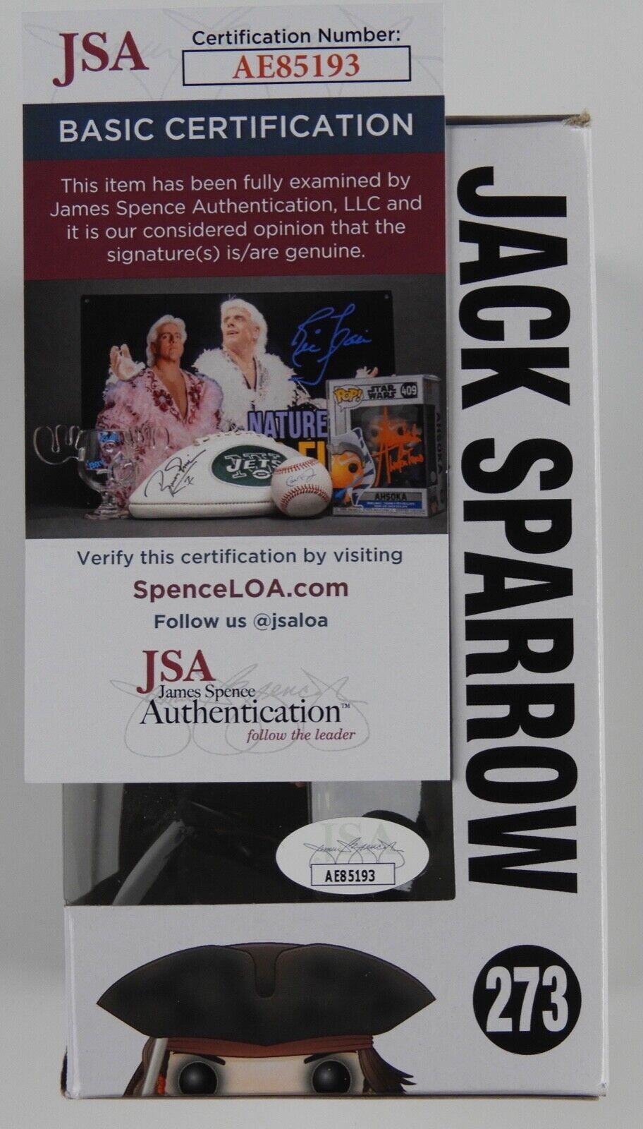 Johnny Depp JSA Signed Autograph Funko Pop Jack Sparrow Pirates Of The Caribbean
