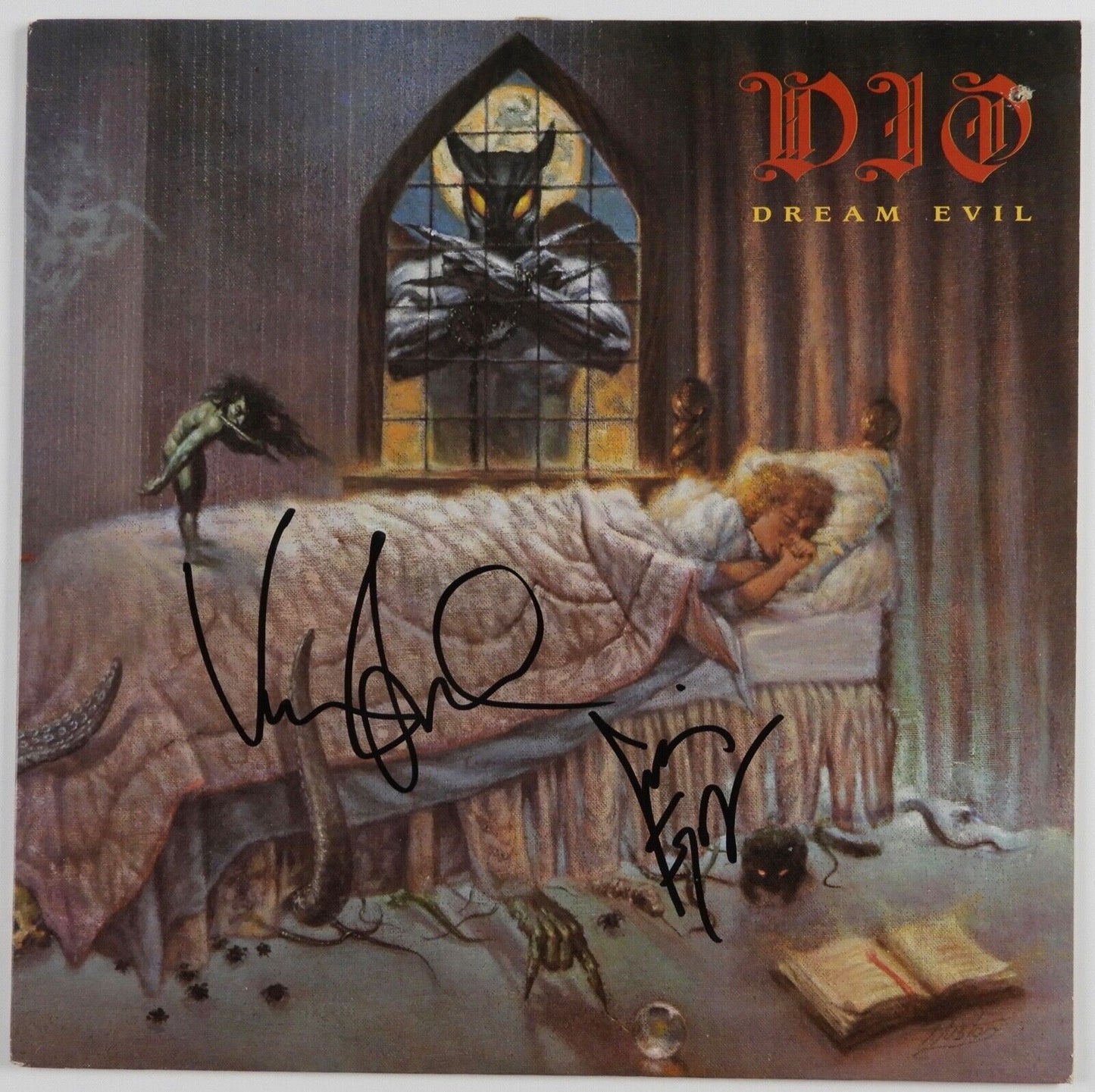 DIO JSA Signed Autograph Album Record Vinyl Dream Evil Vinny Appice Craig Goldy