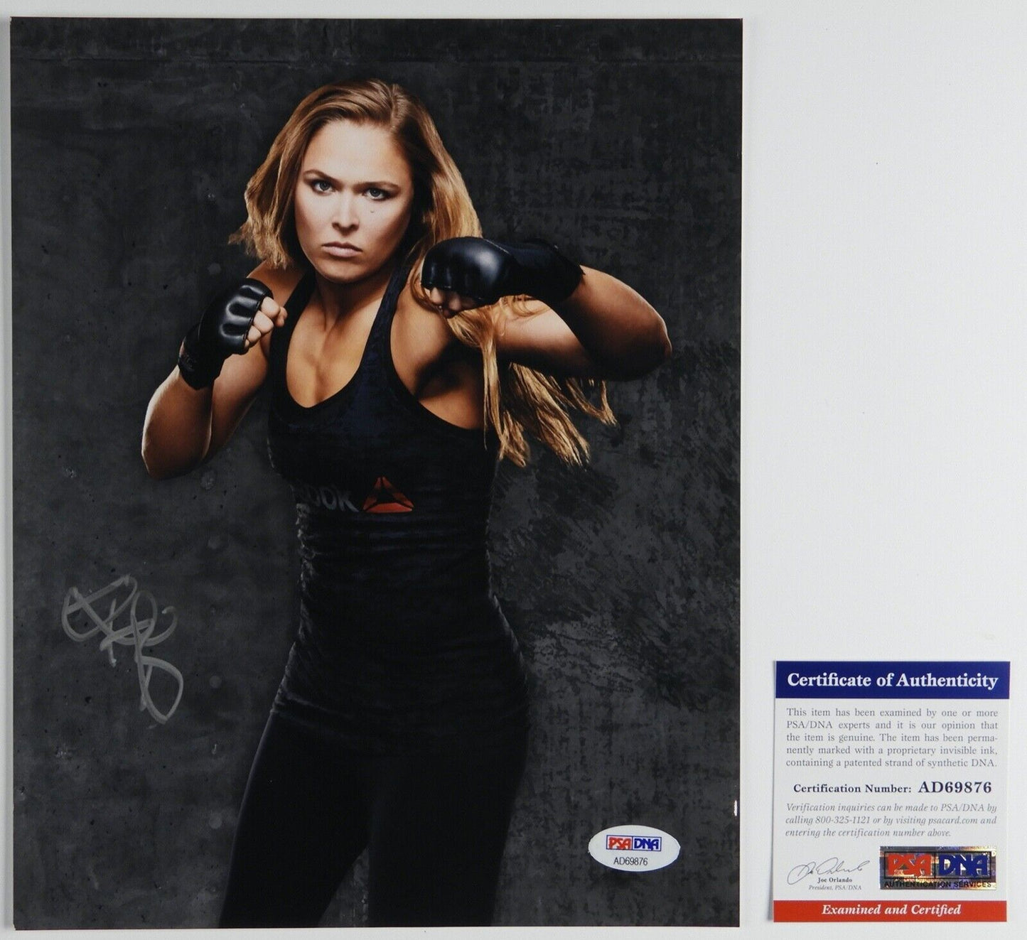 RONDA ROUSEY PSA Signed Autograph 8 x 10 Photo WWE UFC MMA