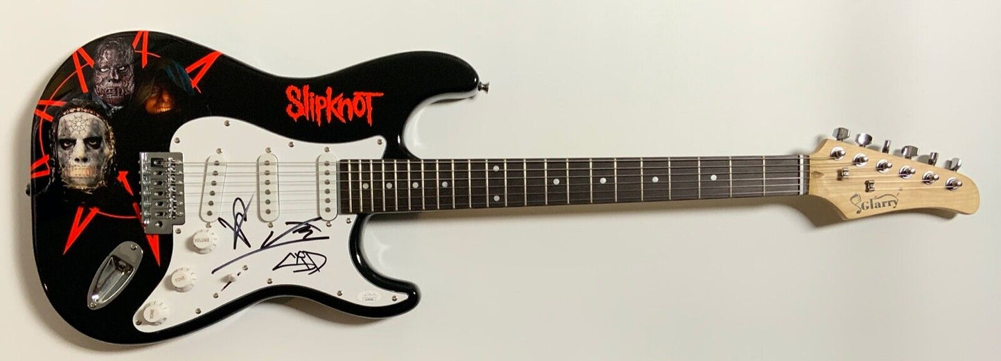 Slipknot Autograph Signed JSA Stratocaster Guitar Jay Weinberg Sid Wilson +
