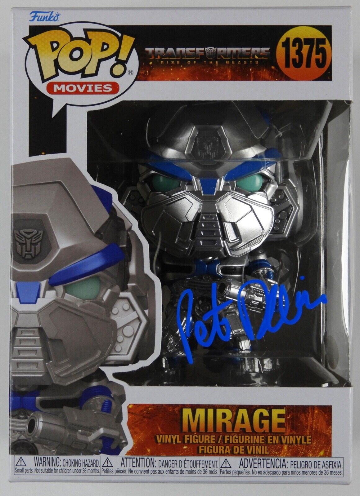 Pete Davidson Transformer Mirage JSA Signed Autograph Funko Pop 1375