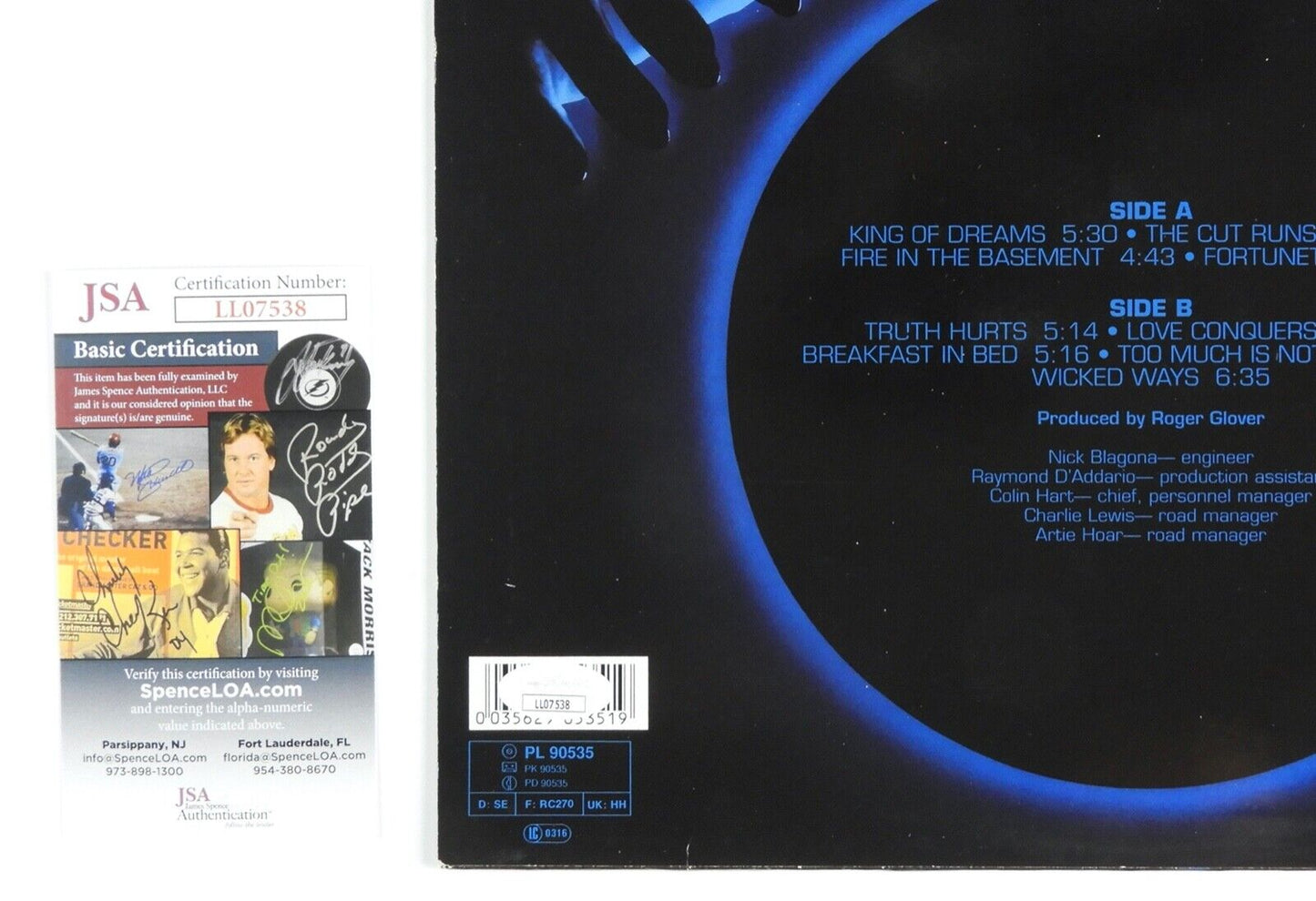 Deep Purple JSA Signed Autograph Album Vinyl Record Roger Glover Ian Pacie