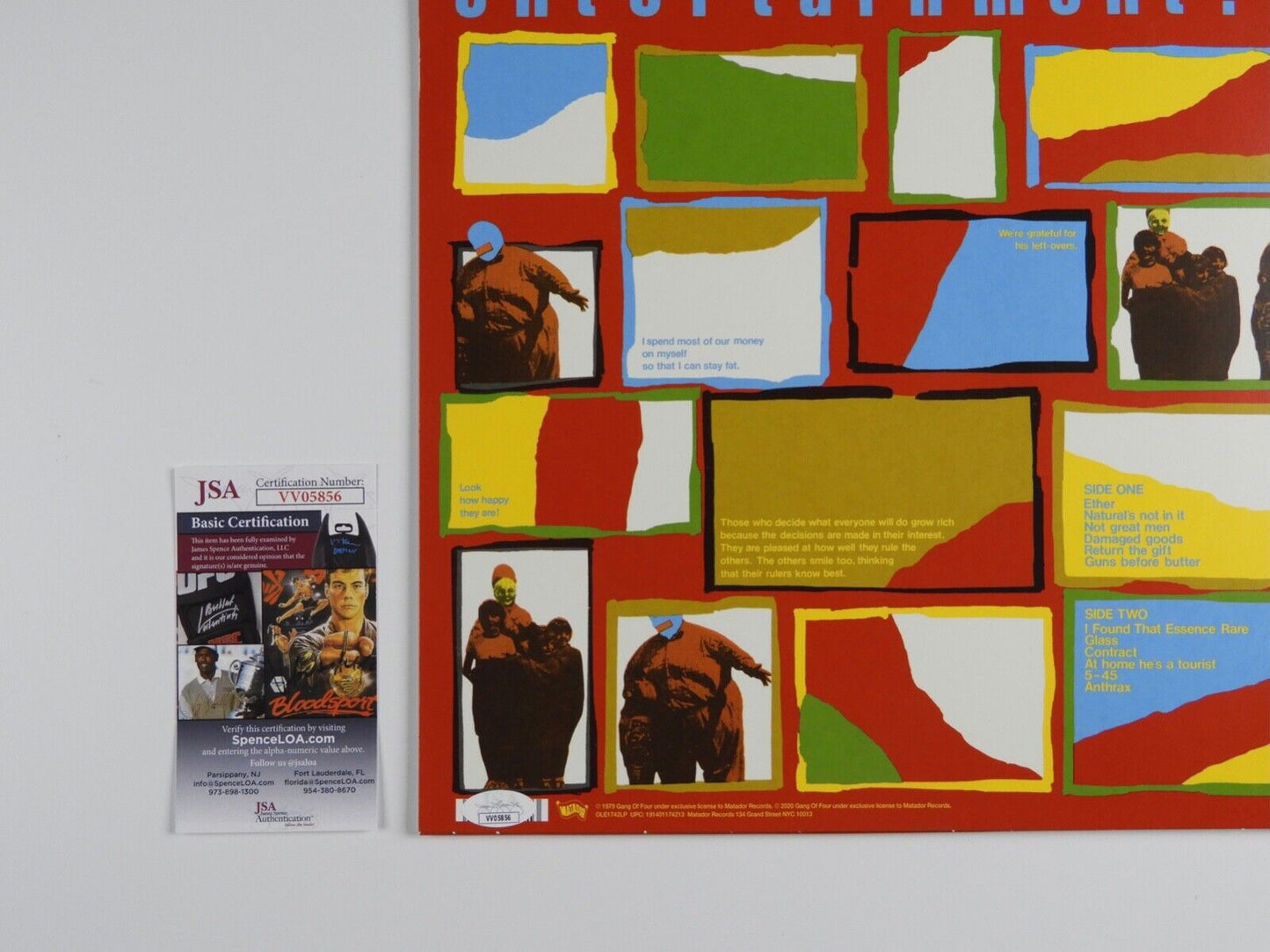 Gang Of Four JSA Signed Autograph Album Record Hugo Burnham Jon King