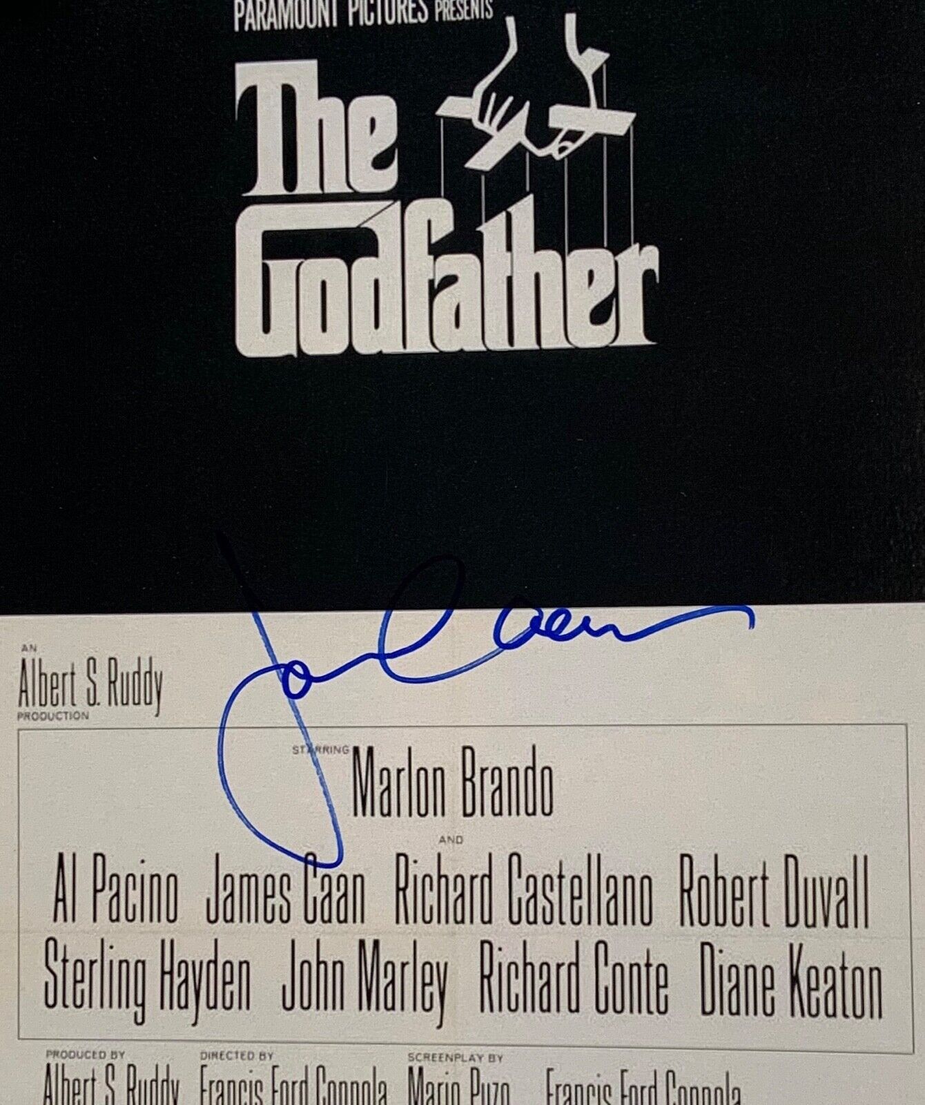 James Caan The Godfather JSA signed autograph 18 x 12 Photo