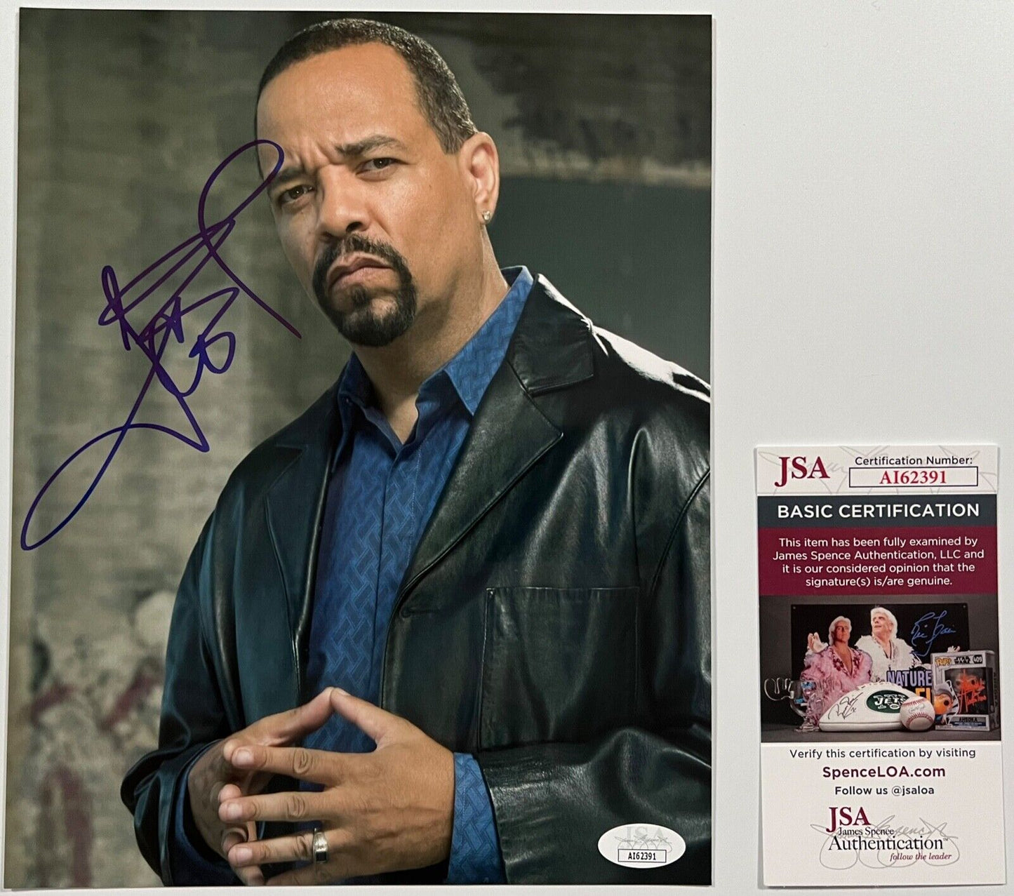 Ice T Law And Order SVU Signed JSA Autograph Photo