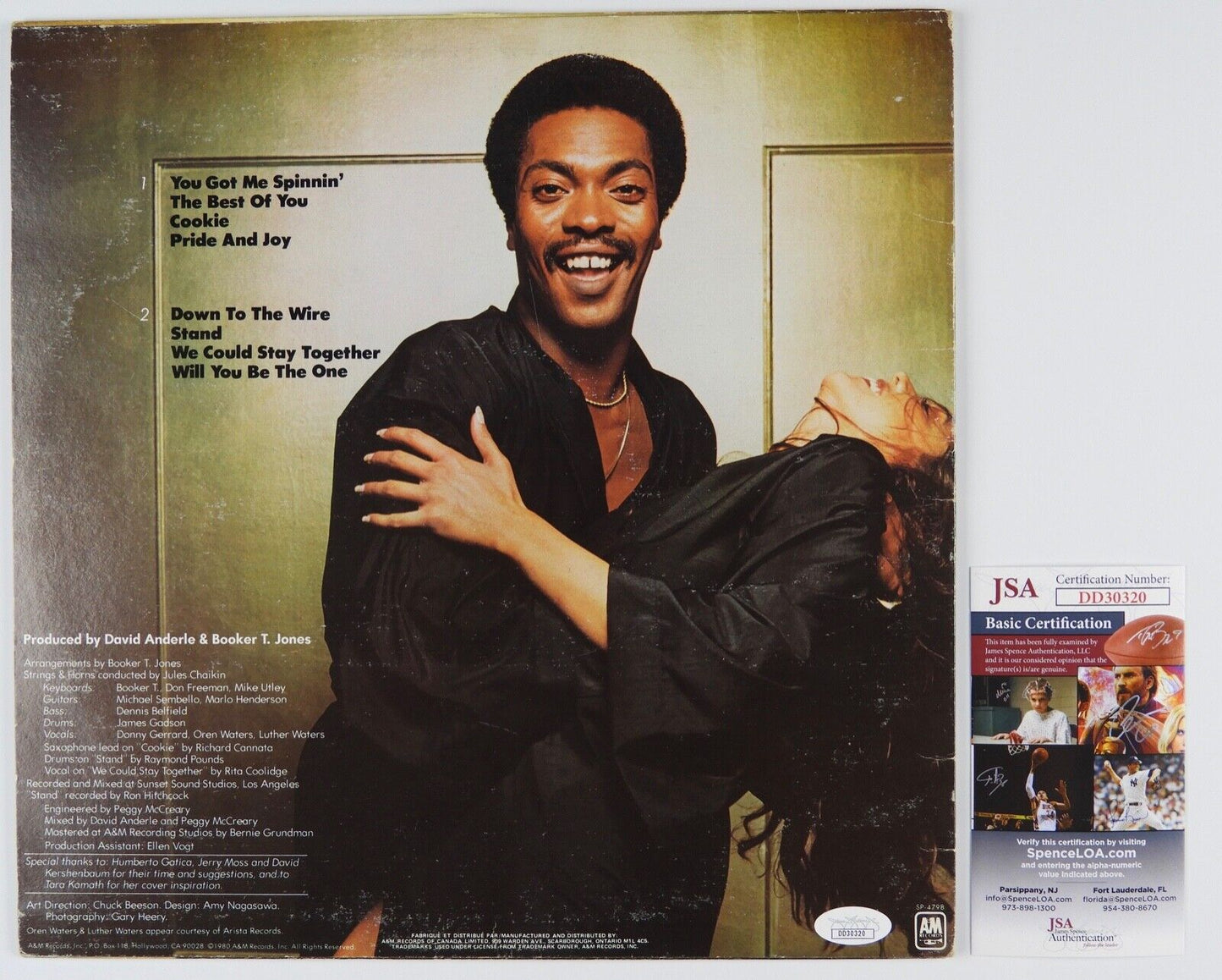 Booker T Jones JSA Signed Autograph Record Album Vinyl & The MG's