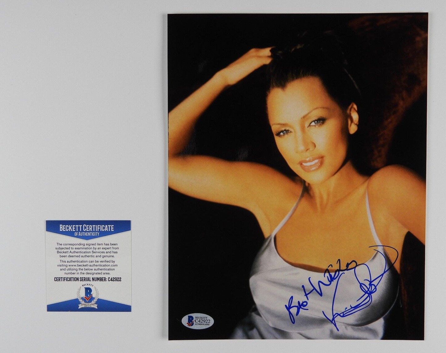 Vanessa Williams signed autograph photo 8 x 10 BAS COA Beckett