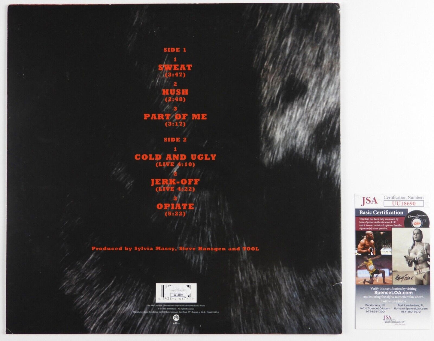 Danny Carrey Tool JSA Signed Autograph Album Vinyl Record Opiate