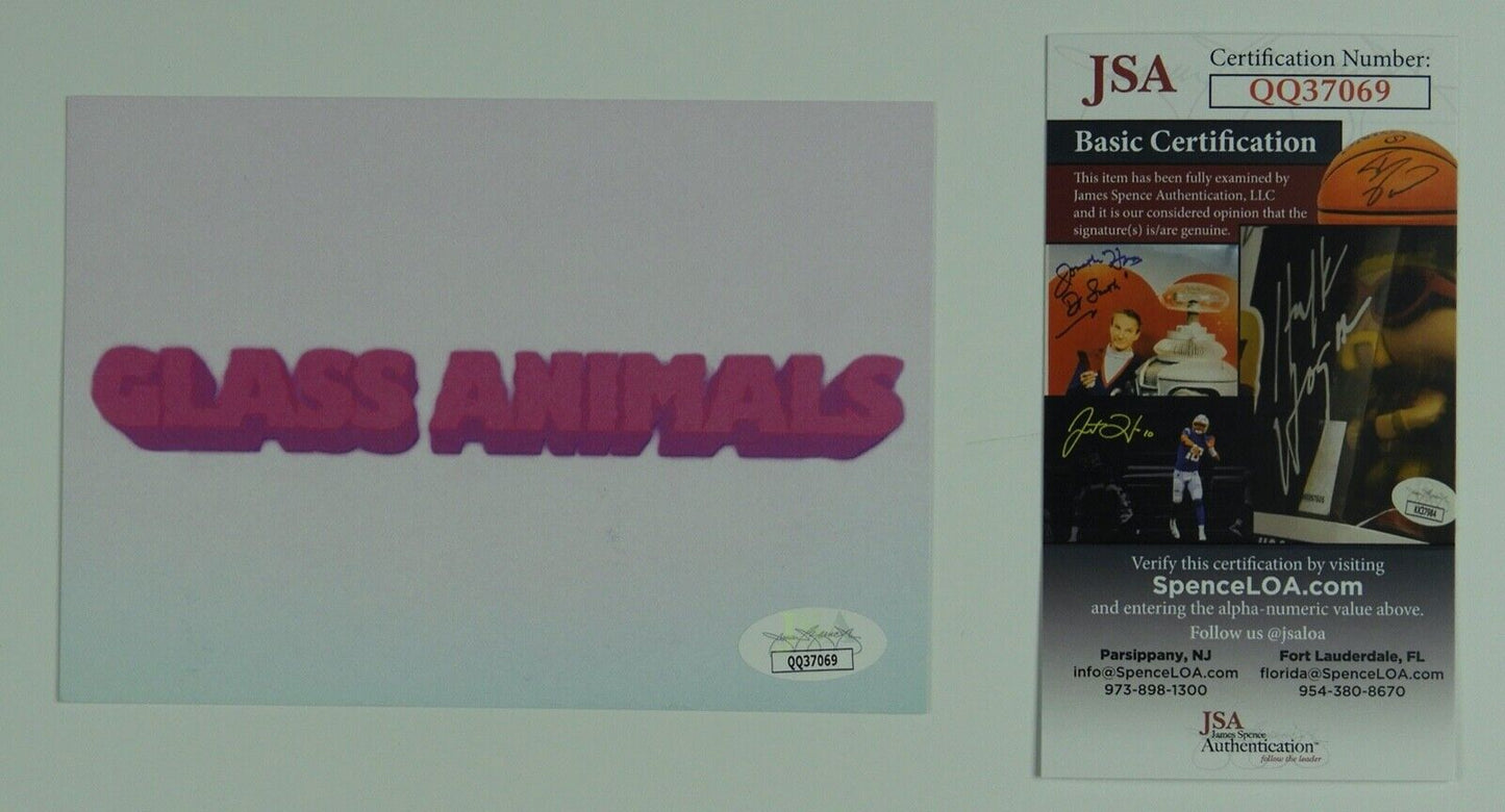 Glass Animals JSA Signed Autograph Dreamland Art Card Vinyl Fully Signed
