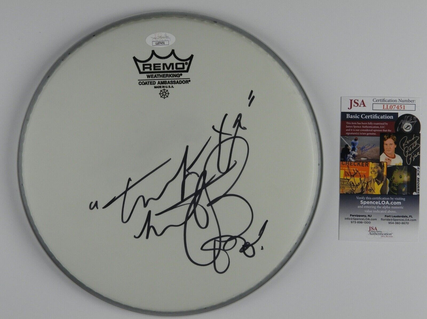 Charlie Watts Rolling Stones JSA Signed Drum Head