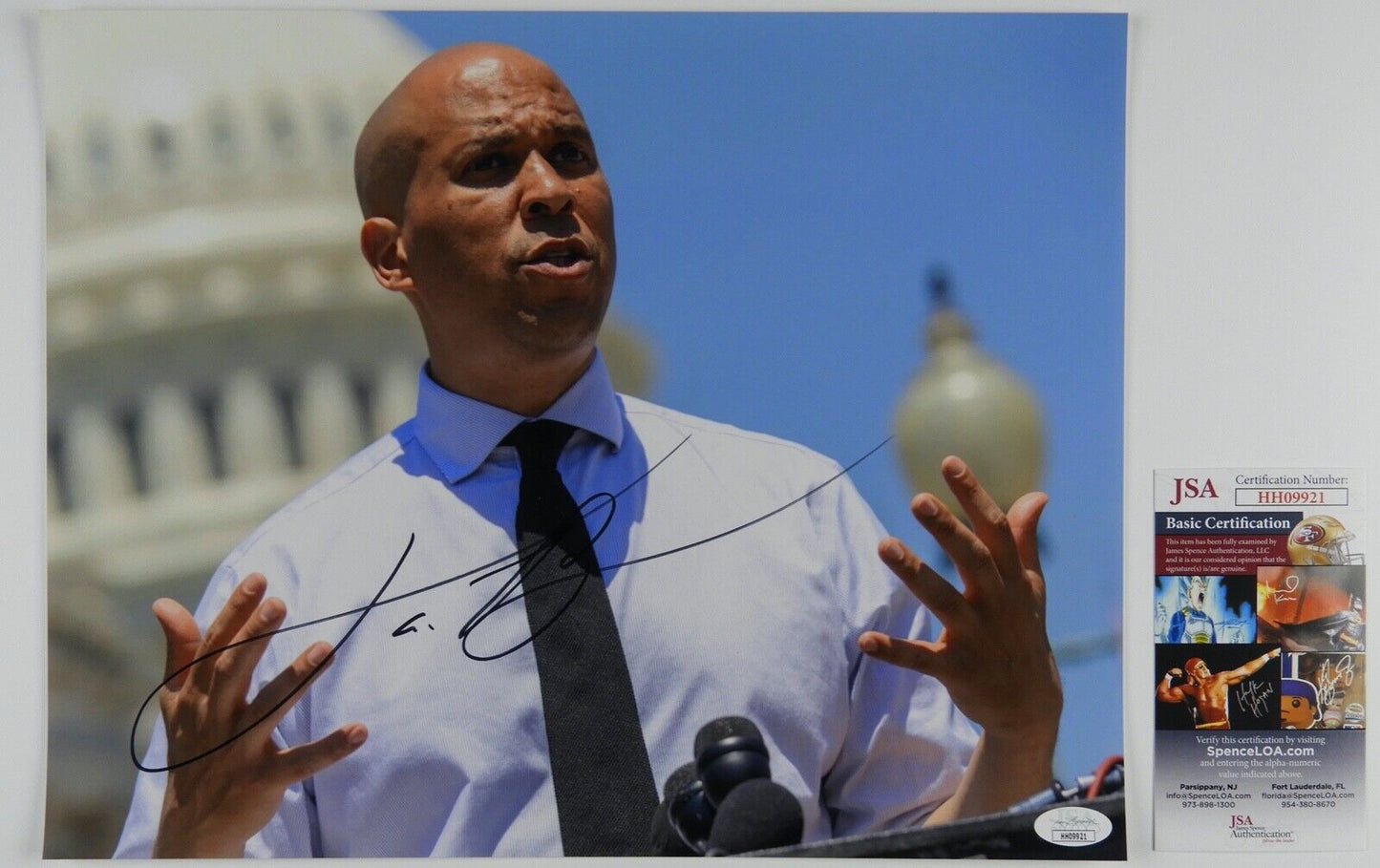 Cory Booker JSA Autograph Signed Photo COA 11 x14 Senator