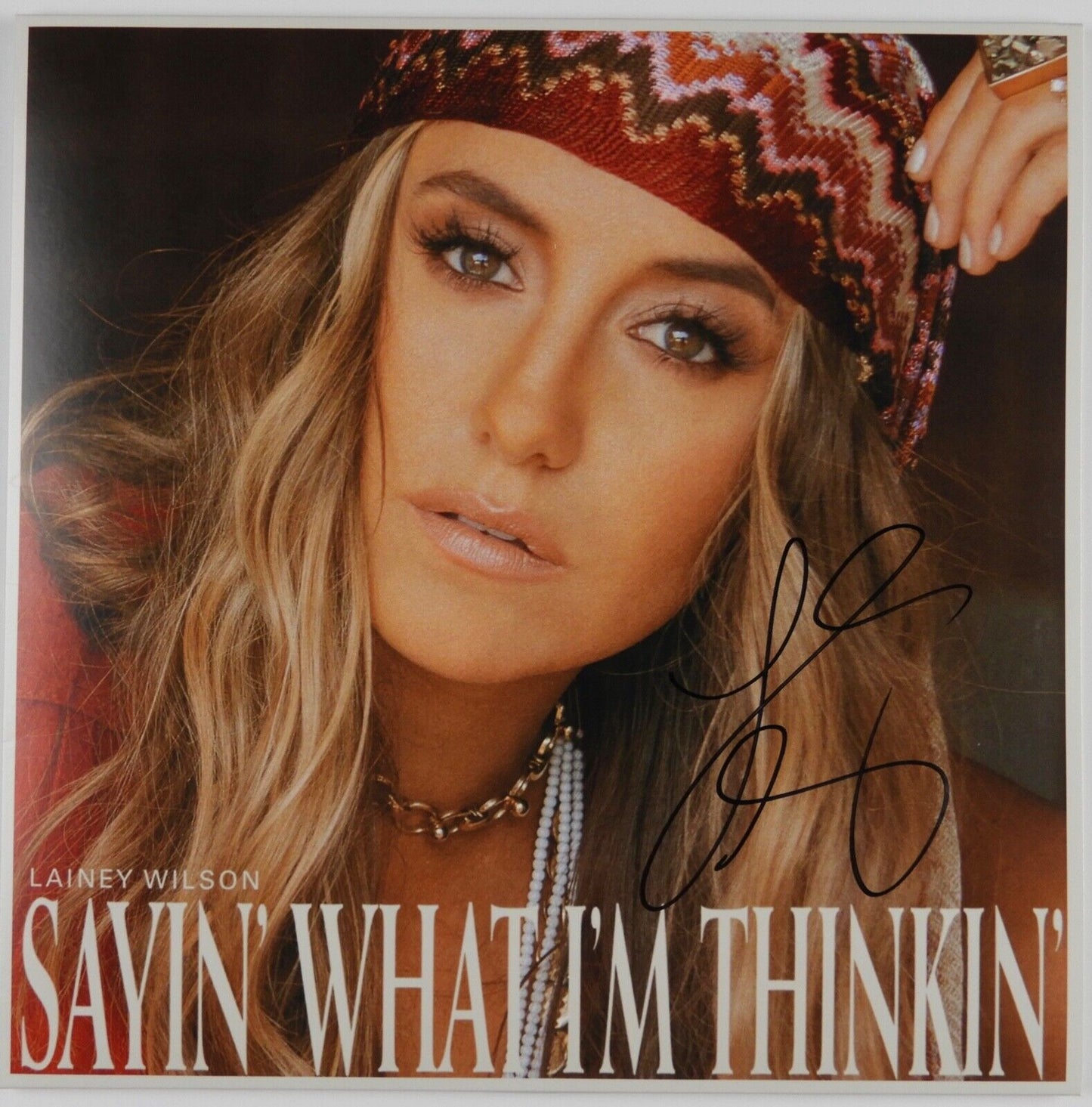 Lainey Wilson JSA Signed Autograph Album Record Sayin' What I'm Thinkin'