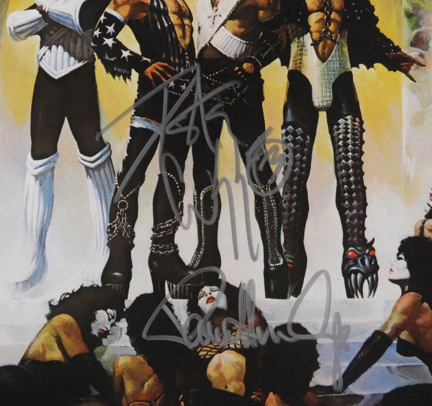 KISS JSA Fully Signed Autograph Album Love Gun Gene Simmons Peter +