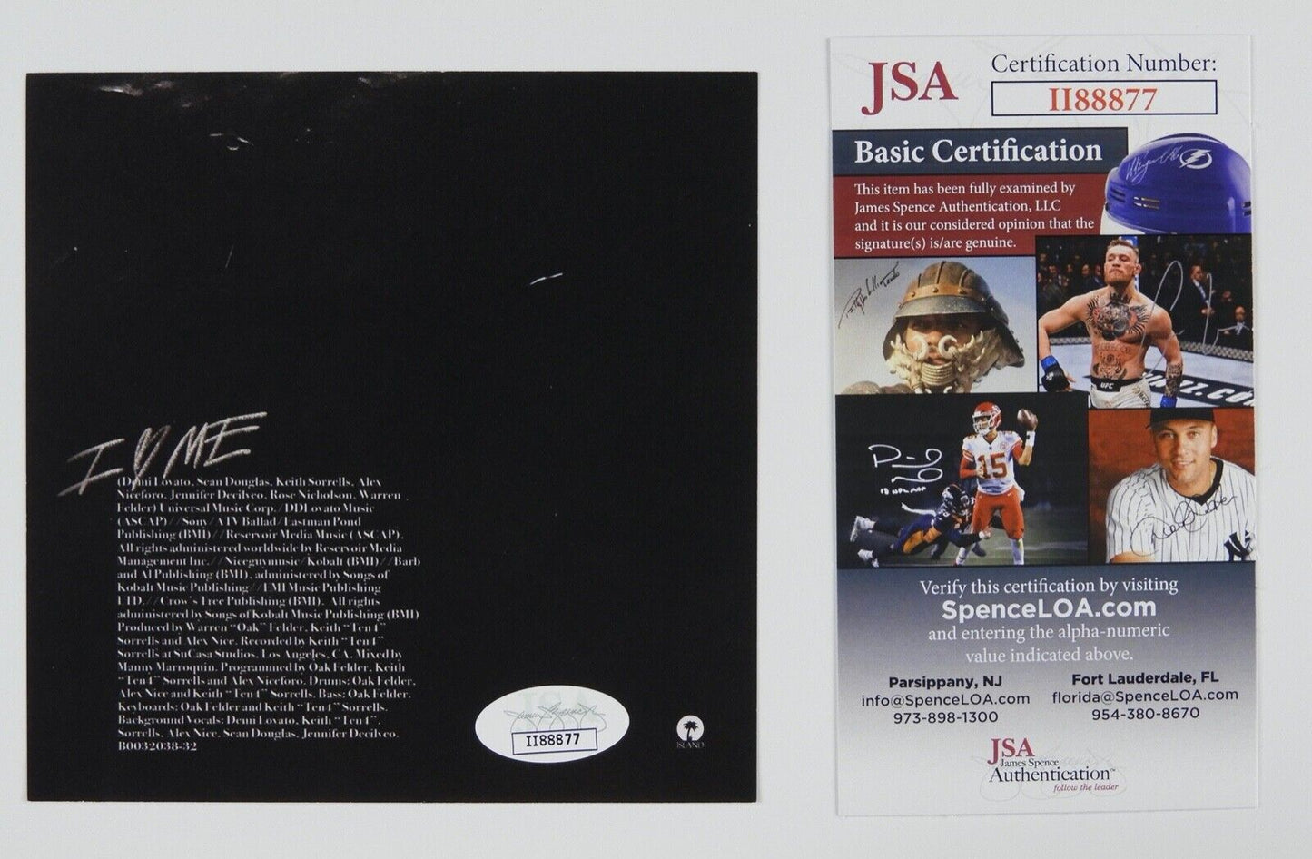 Demi Lovato JSA Signed Autograph CD Booklet I Love Me