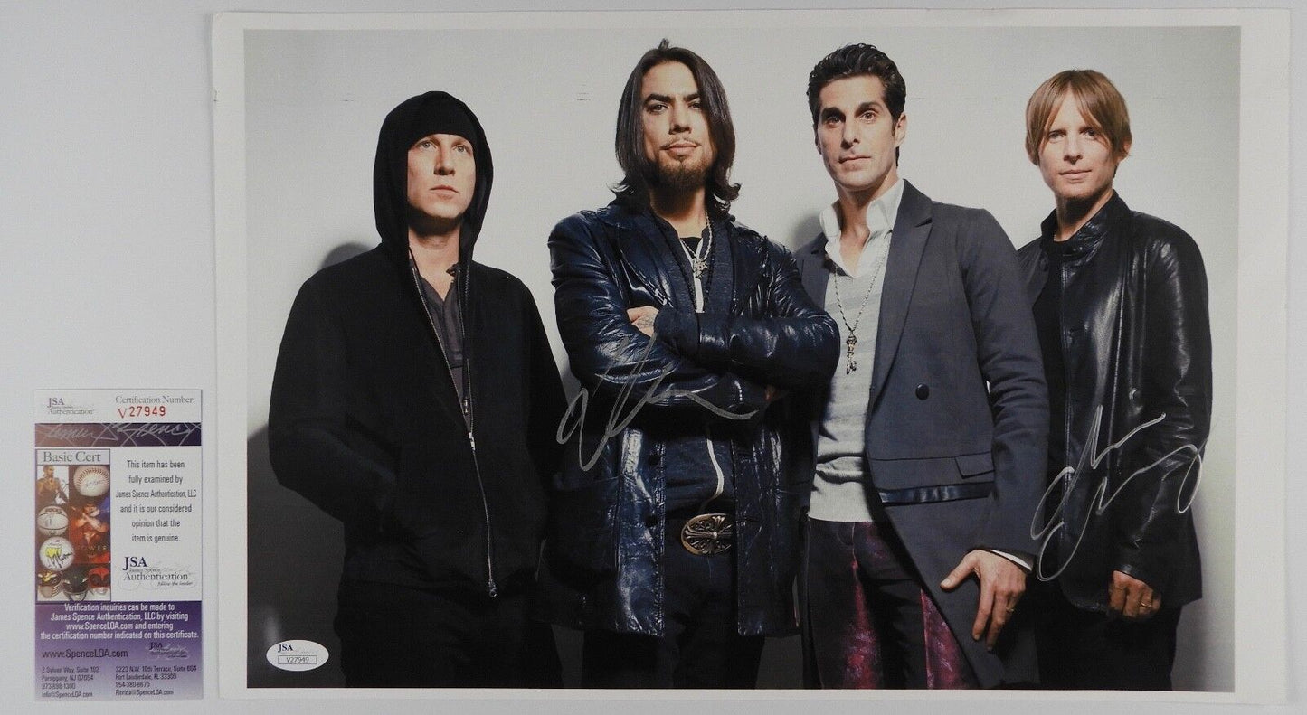Jane's Addiction Dave Navarro Chris Chaney Photo Autograph Signed Photo JSA COA